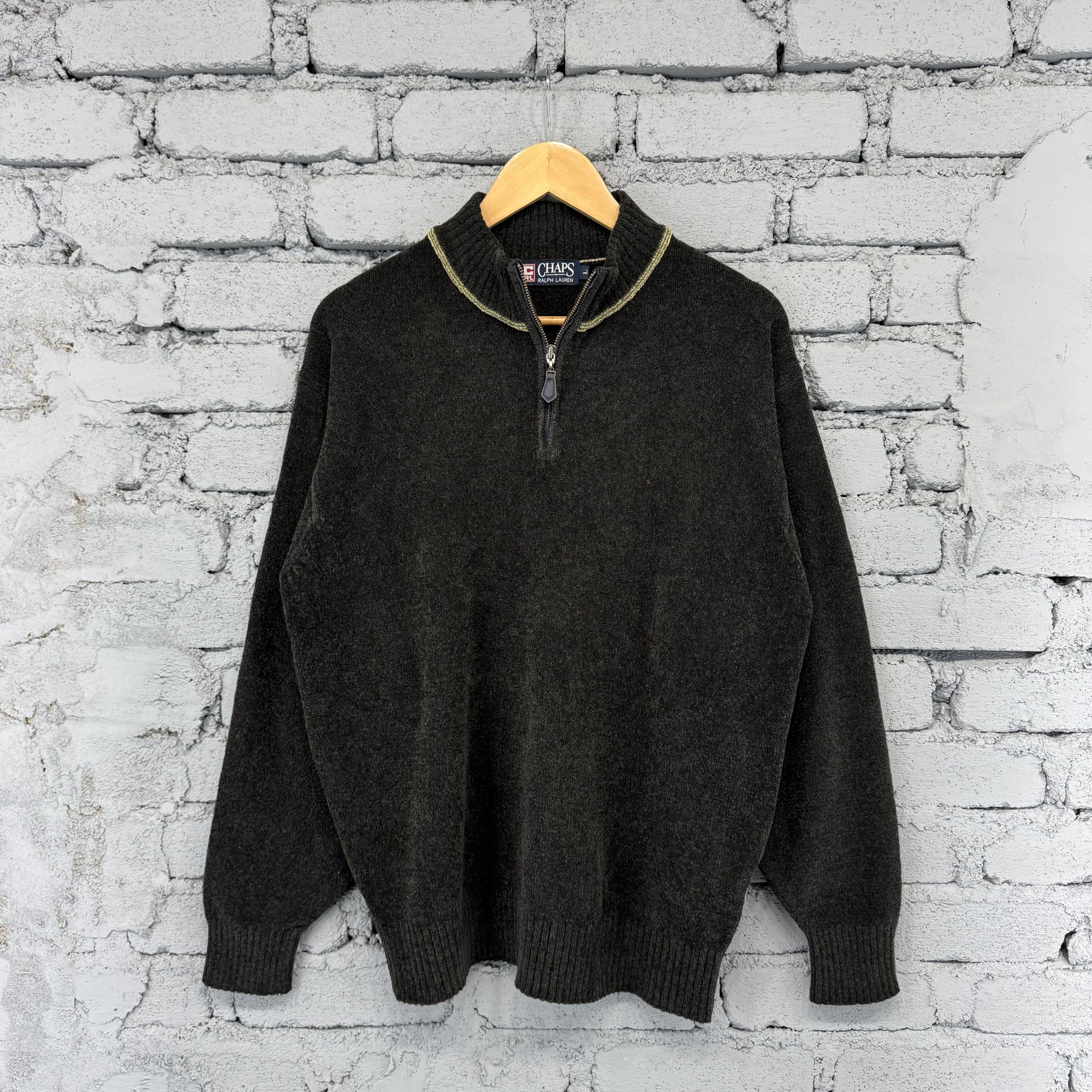 Chaps Ralph Lauren Vintage Chaps Ralph Lauren 1/4 Zipper Sweater Streetwear Size US L / EU 52-54 / 3 - 1 Thumbnail