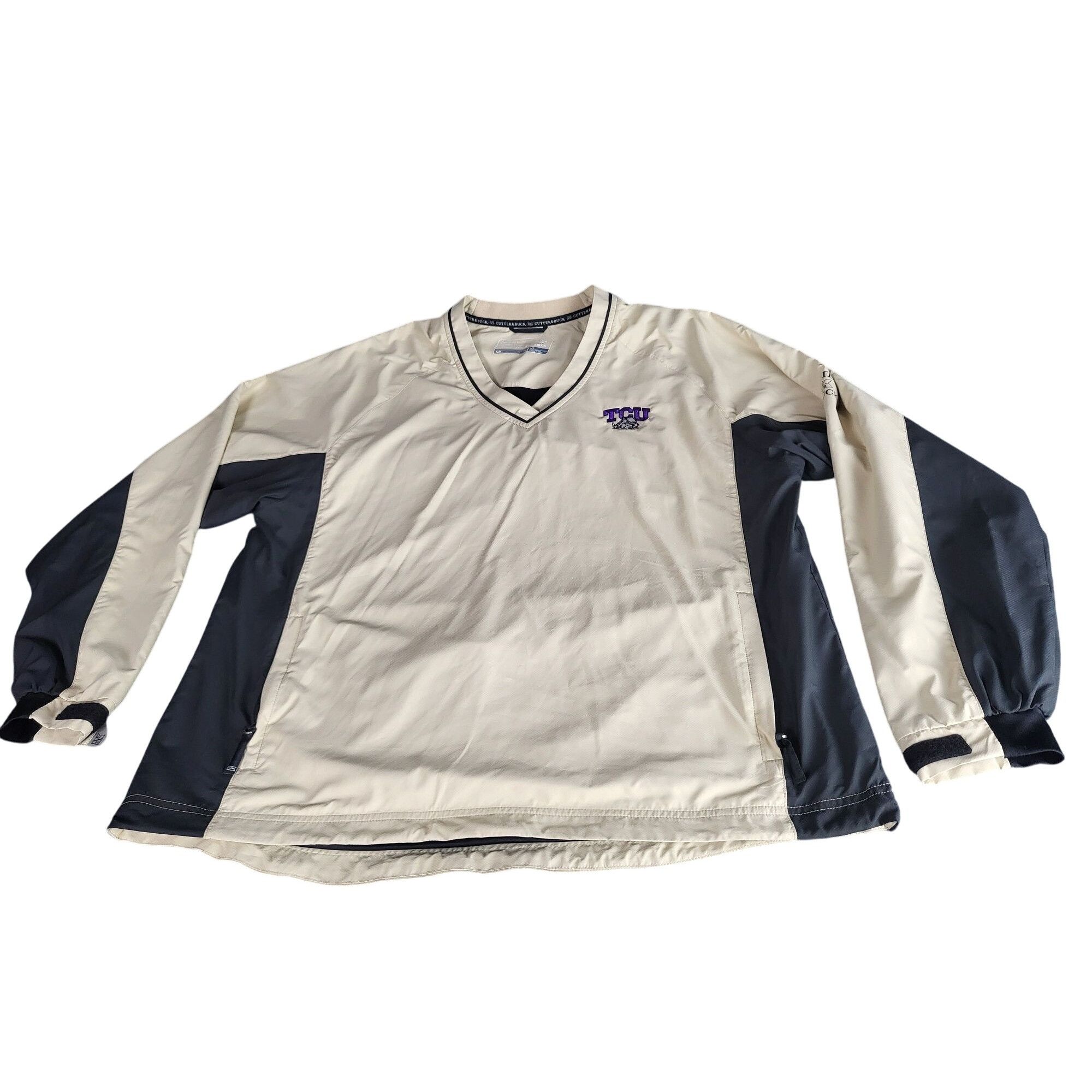 Cutter & Buck TCU Horned Frogs Pullover Men Sz L Cutter & Buck CB Weathert Size US L / EU 52-54 / 3 - 1 Thumbnail