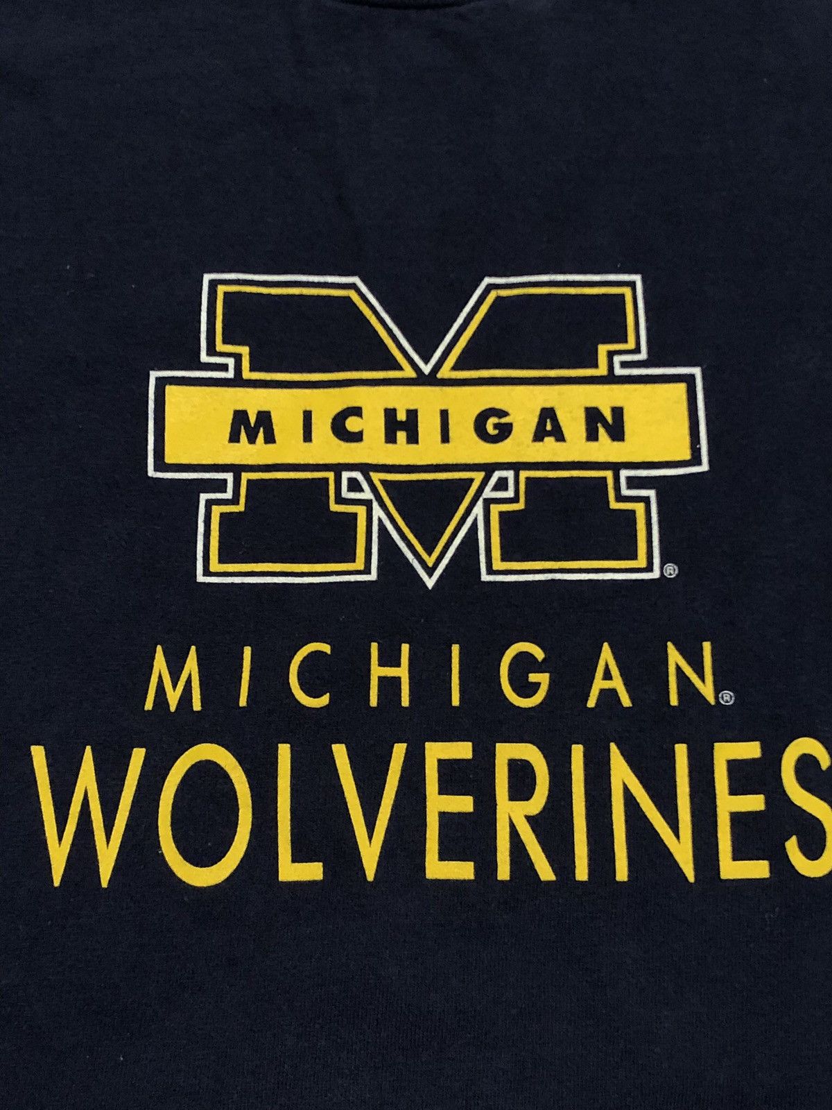 Vintage 90s Michigan Wolverines Tee Size US L / EU 52-54 / 3 - 3 Thumbnail