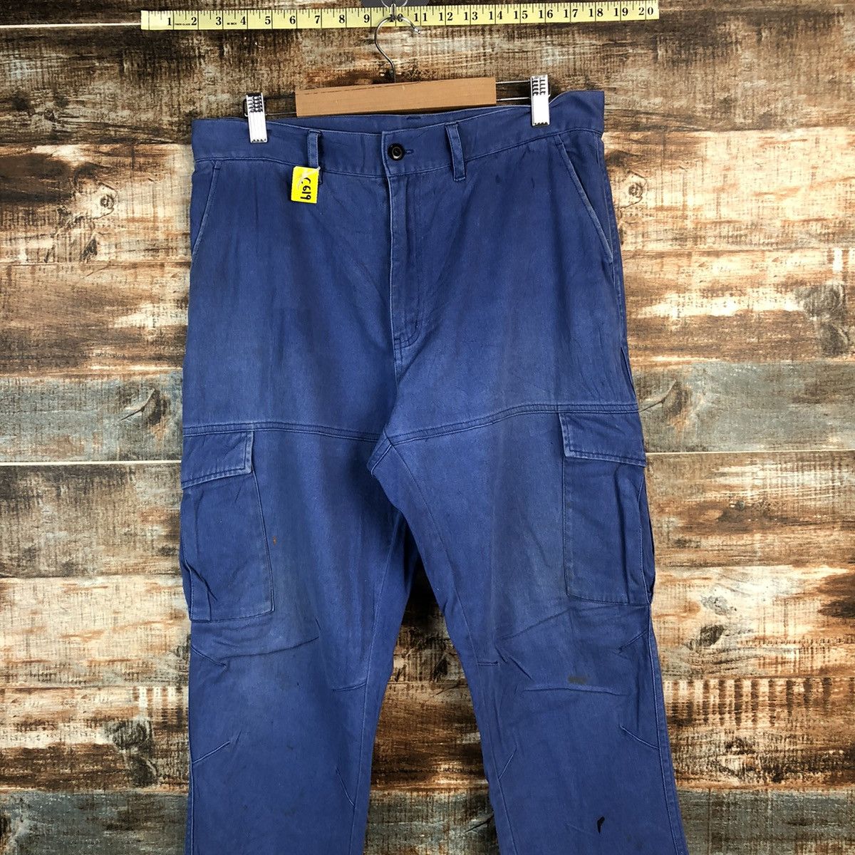 Other DL Woods Blue Cargo Multipocket Pants #C619 Size US 31 - 2 Thumbnail
