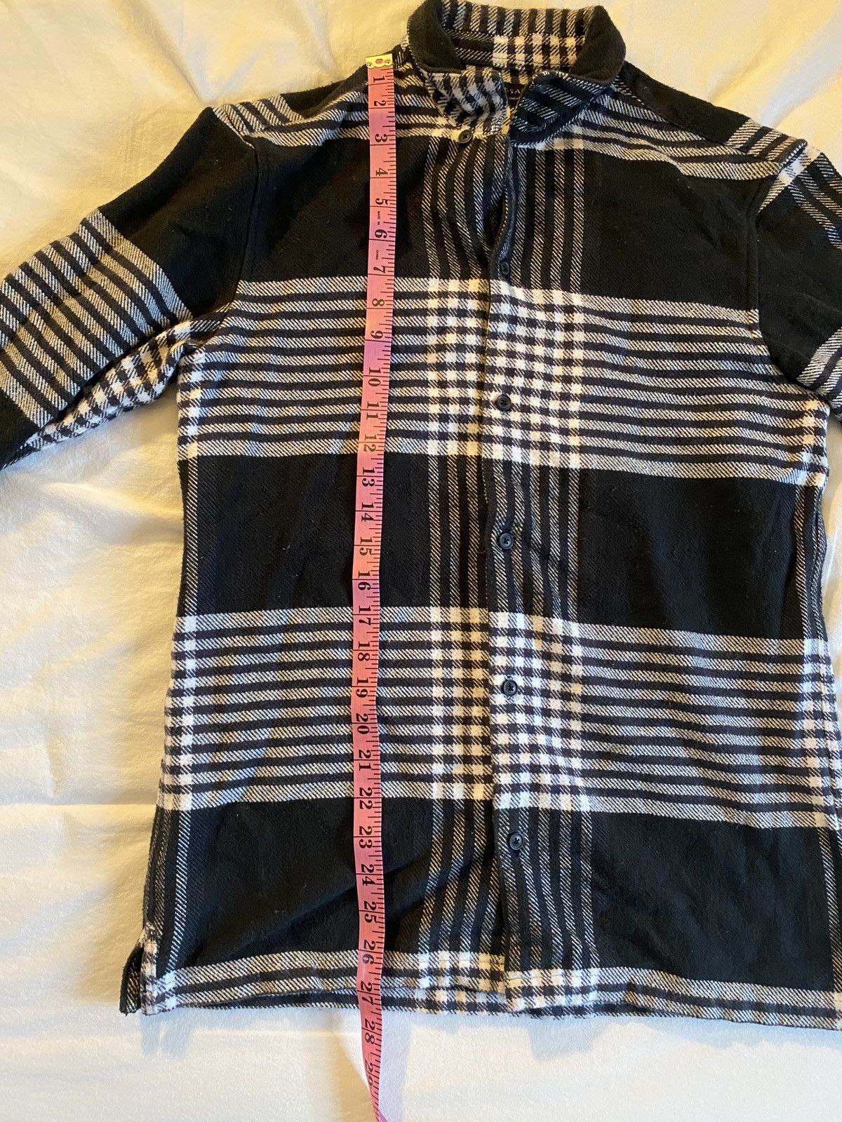 Allsaints Allsaints Black Check Button Up Shirt Size US S / EU 44-46 / 1 - 4 Thumbnail