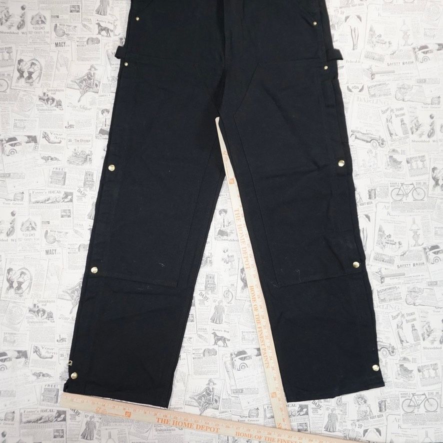Carhartt 32x32 -Vintage Y2K DS Carhartt workwear double knee overalls Size US 32 / EU 48 - 2 Thumbnail