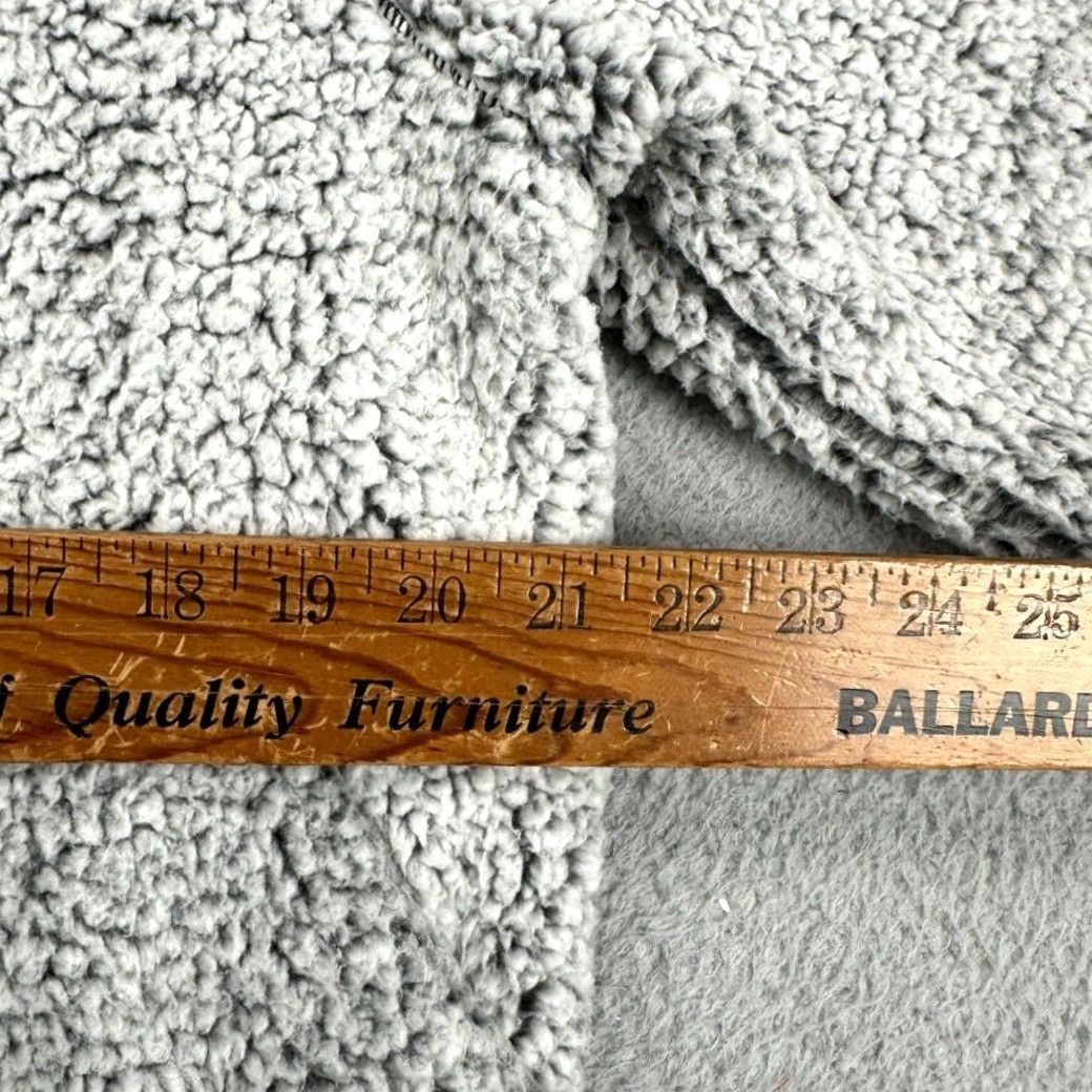 Prana Prana Polar Escape Sherpa Fleece Jacket Womens Medium Gray Pullover Snap Button Coat Size M / US 6-8 / IT 42-44 - 7 Thumbnail