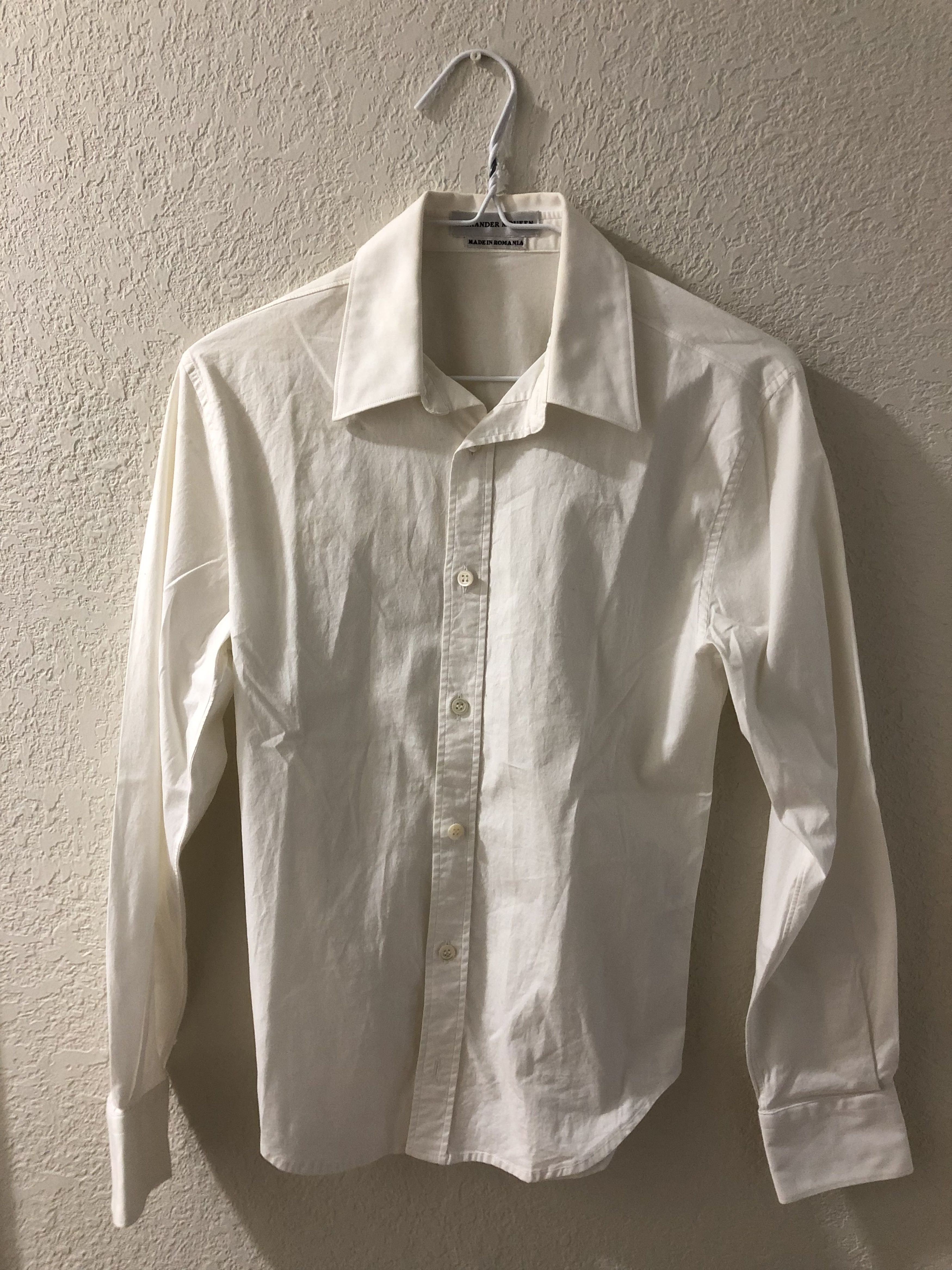 Alexander McQueen Woven Shirt (White) Size US XS / EU 42 / 0 - 1 Thumbnail
