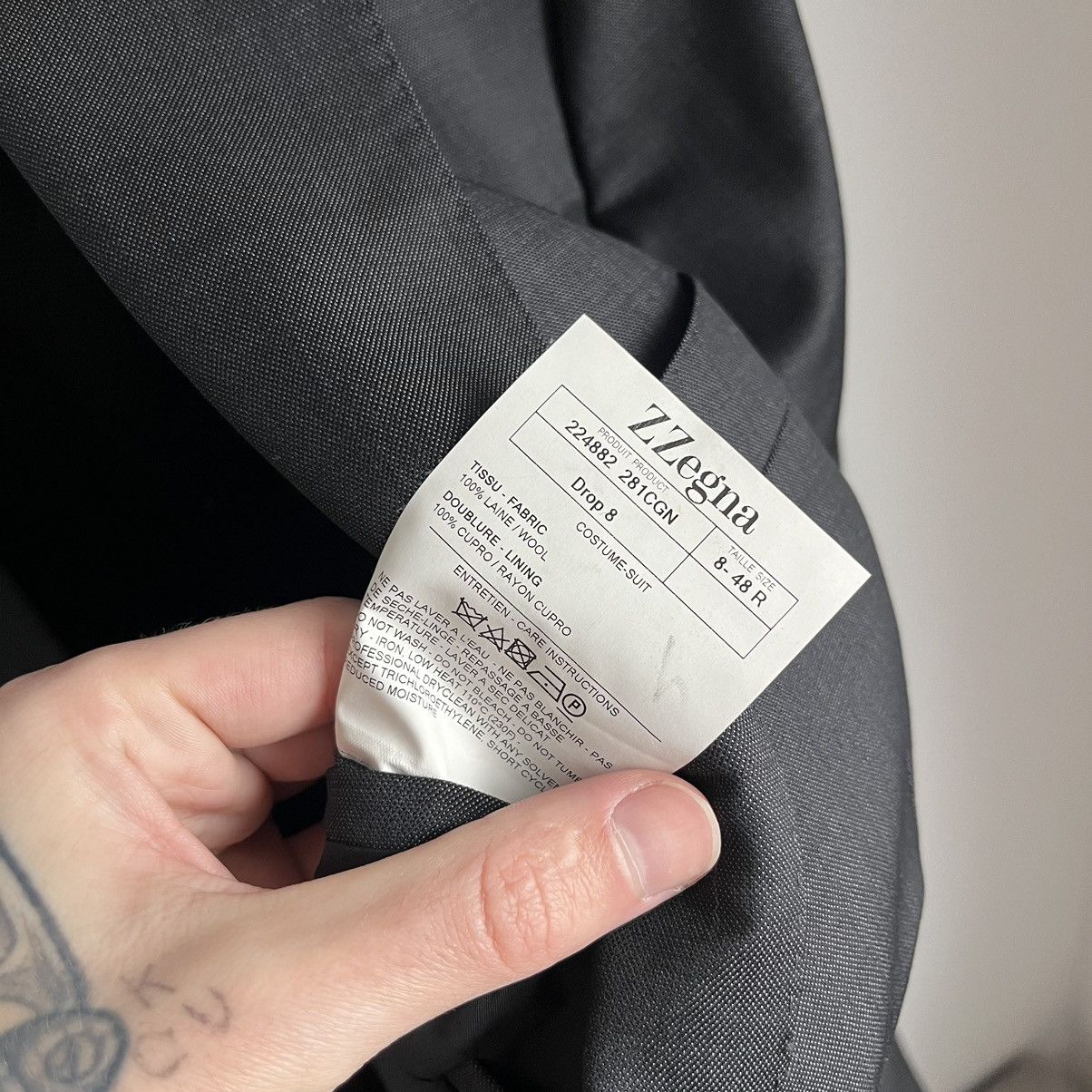 Z Zegna Z Zegna Gray Blazer 48R Size 48R - 7 Thumbnail