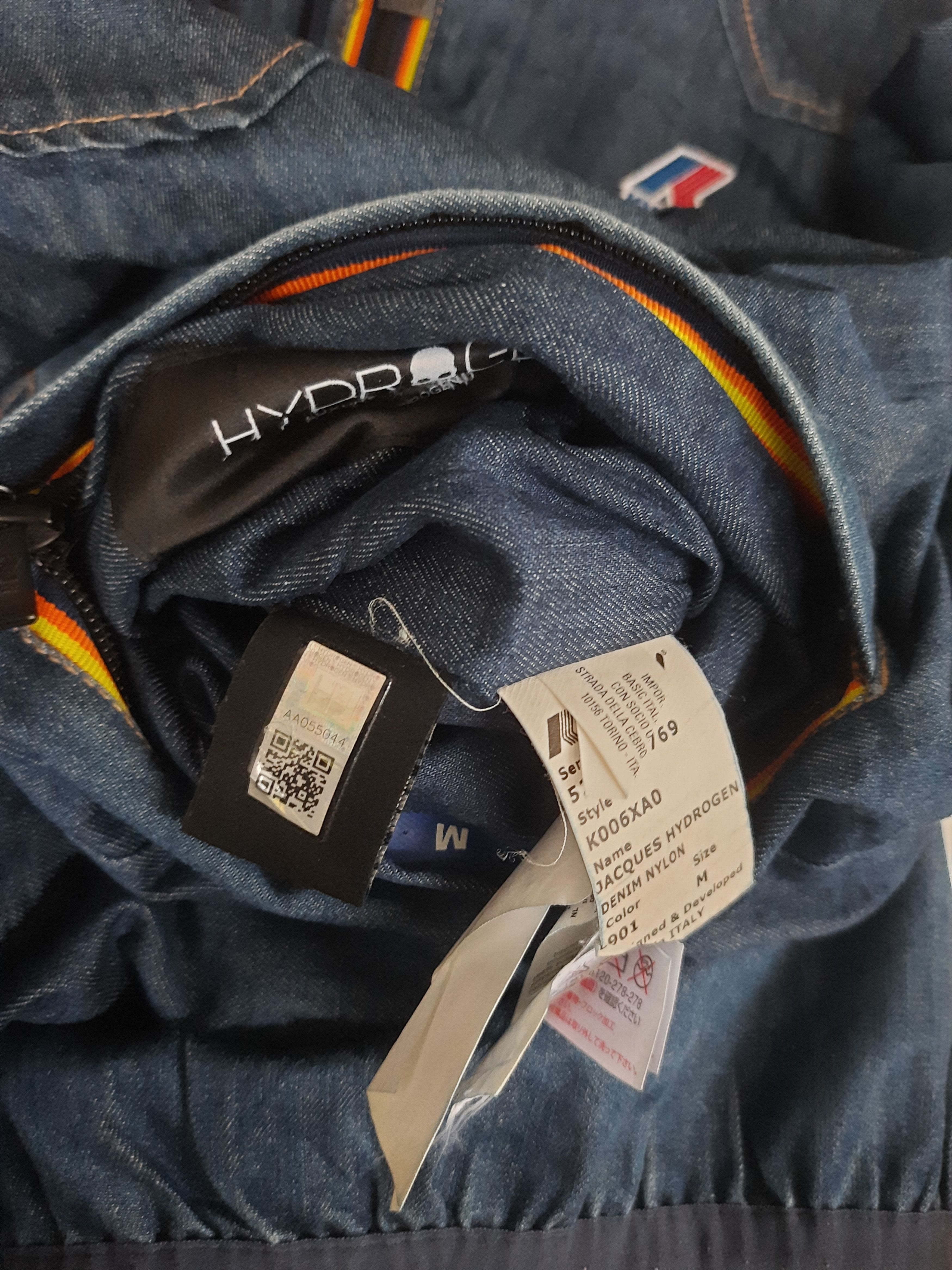 HYDROGEN Hydrogen kway reversible nylon denim jacket Size US M / EU 48-50 / 2 - 7 Thumbnail