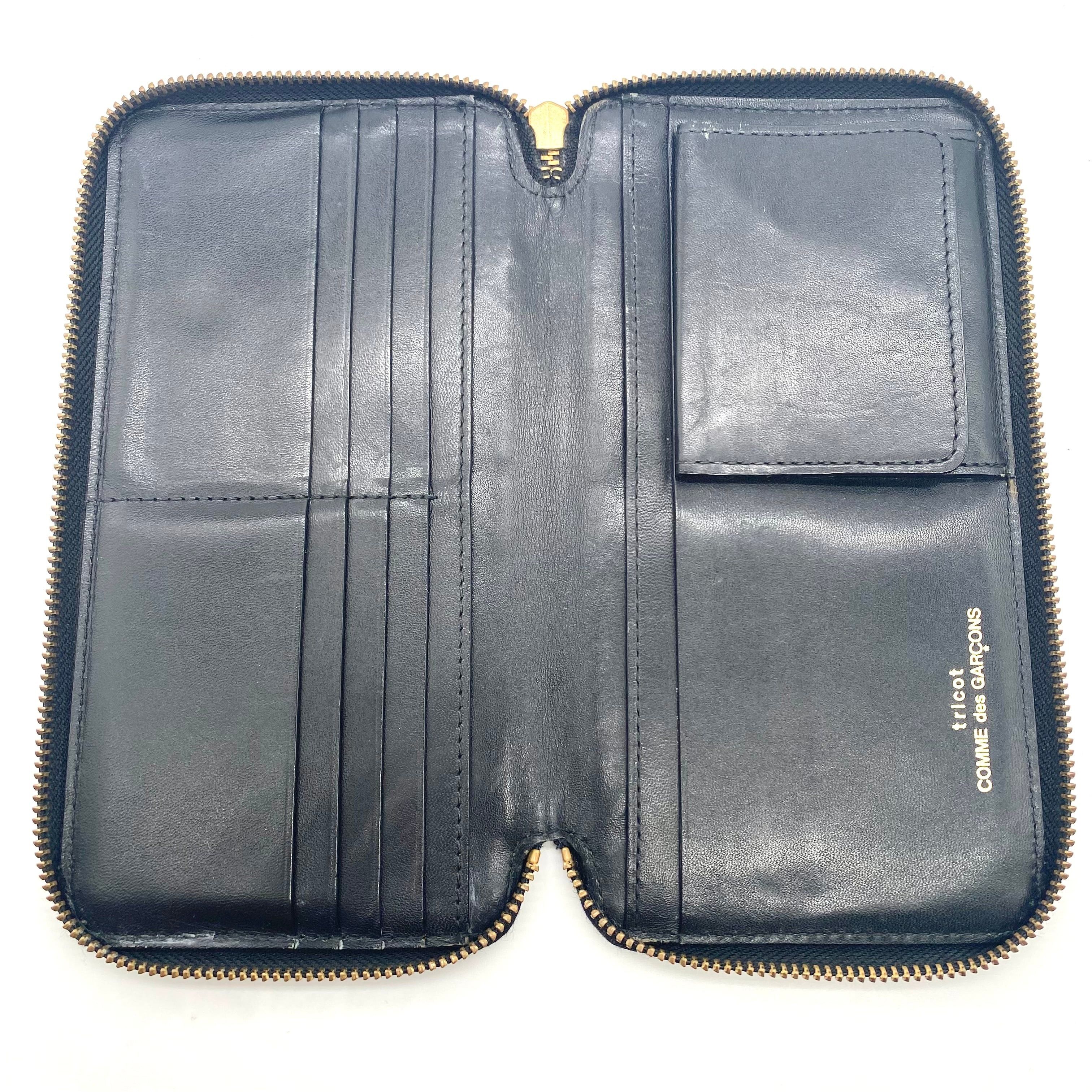 Comme des Garcons COMME des GARCONS Toriko Round Zip Leather Long Wallet Black Size ONE SIZE - 4 Thumbnail