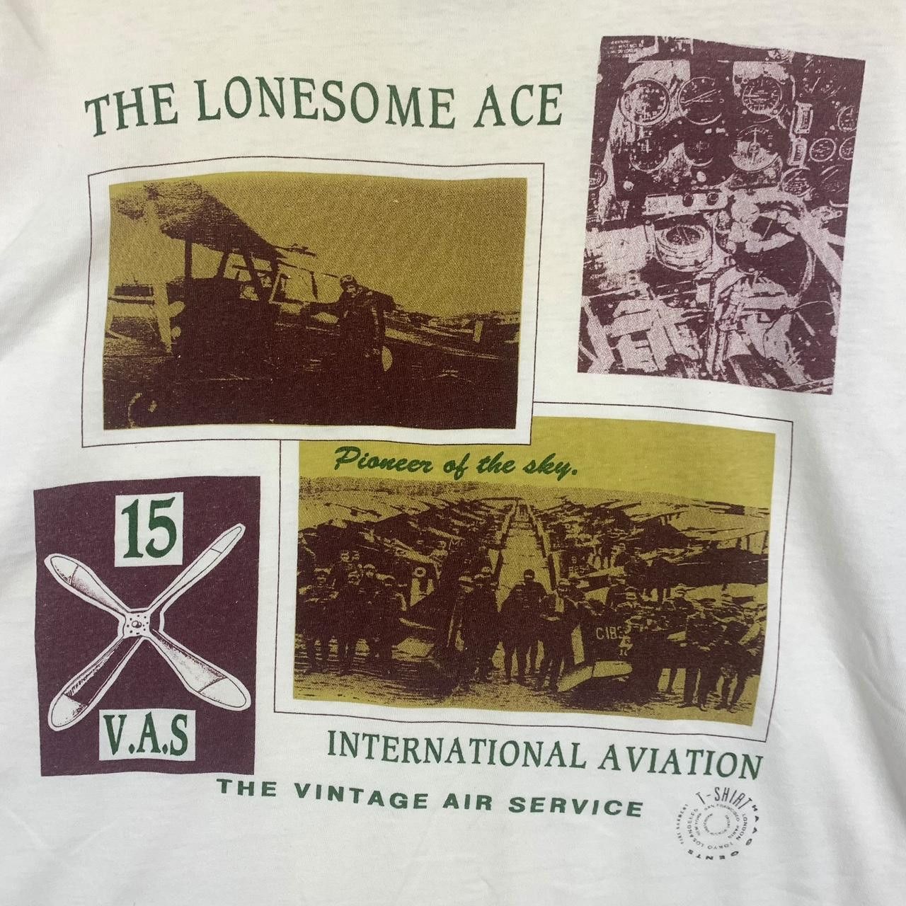 Vintage Vintage 90’ AIR FORCE USAF The Lonesome Ace Tee Size US L / EU 52-54 / 3 - 5 Thumbnail