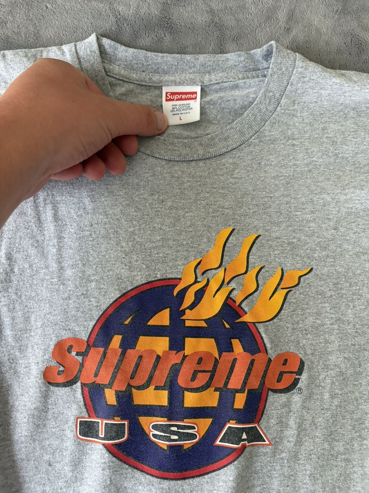 Supreme Supreme USA T shirt Size US L / EU 52-54 / 3 - 2 Thumbnail