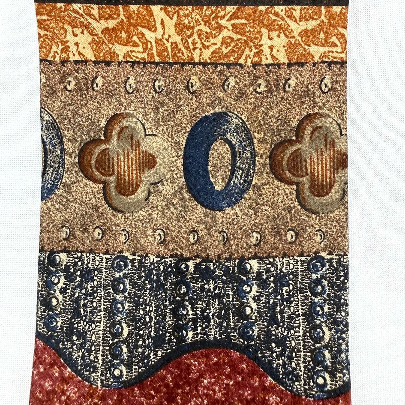 & Other Stories Vintage Abstract Silk Tie Elizabeth Nell Geometric Size ONE SIZE - 5 Thumbnail