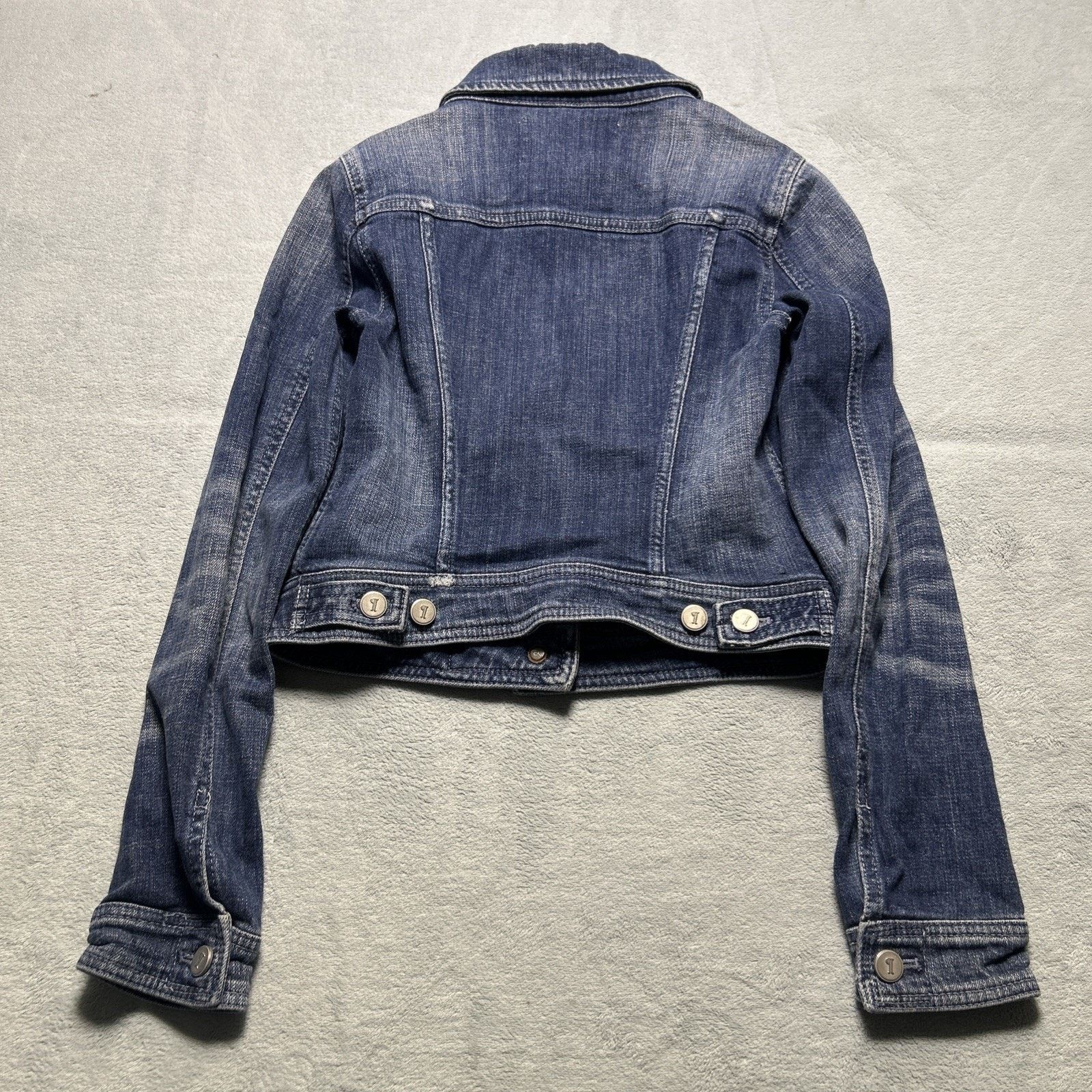 Anthropologie Anthropology Pilcro Letter Press Denim Jacket Womens XS Crop Size XS / US 0-2 / IT 36-38 - 13 Thumbnail