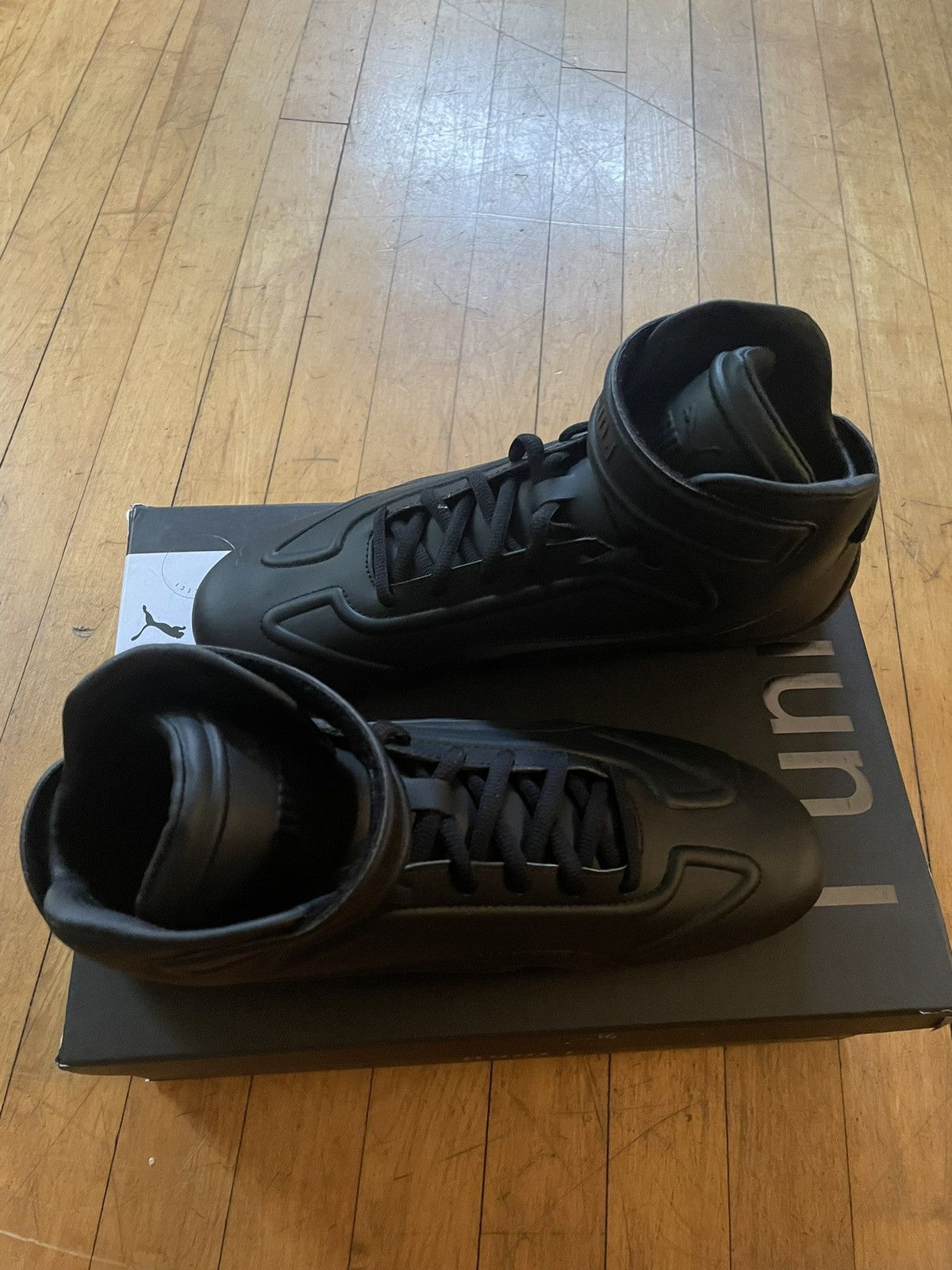 Puma BRAND NEW PUMA SPEEDCAT MID JUUNJ 401054-01 PUMA BLACK Size US 10 / EU 43 - 3 Thumbnail