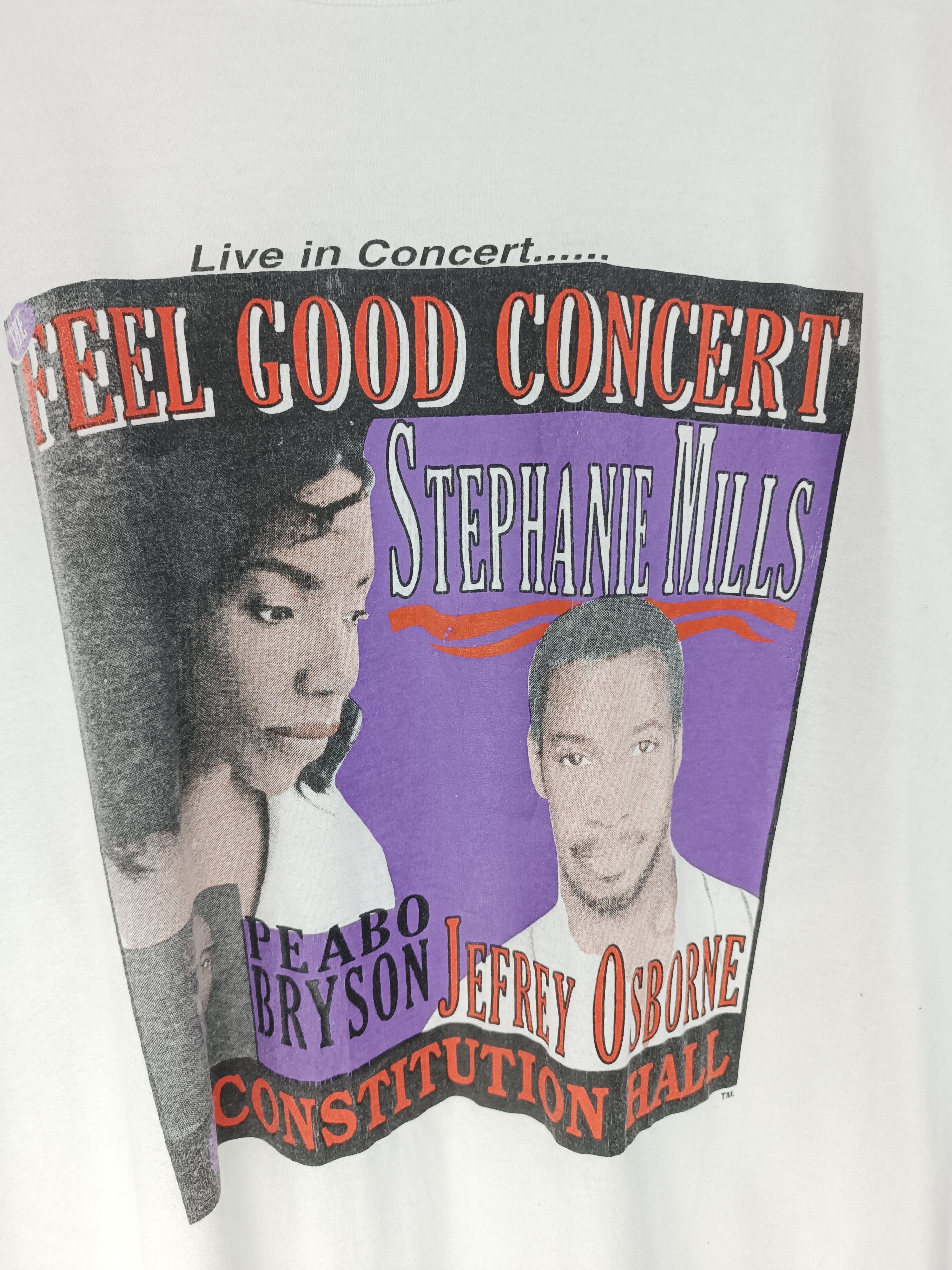 Rap Tees VINTAGE 90'S STEPHANIE MILLS & JEFFREY OSBORNE CONCERT TEE Size US XL / EU 56 / 4 - 7 Thumbnail