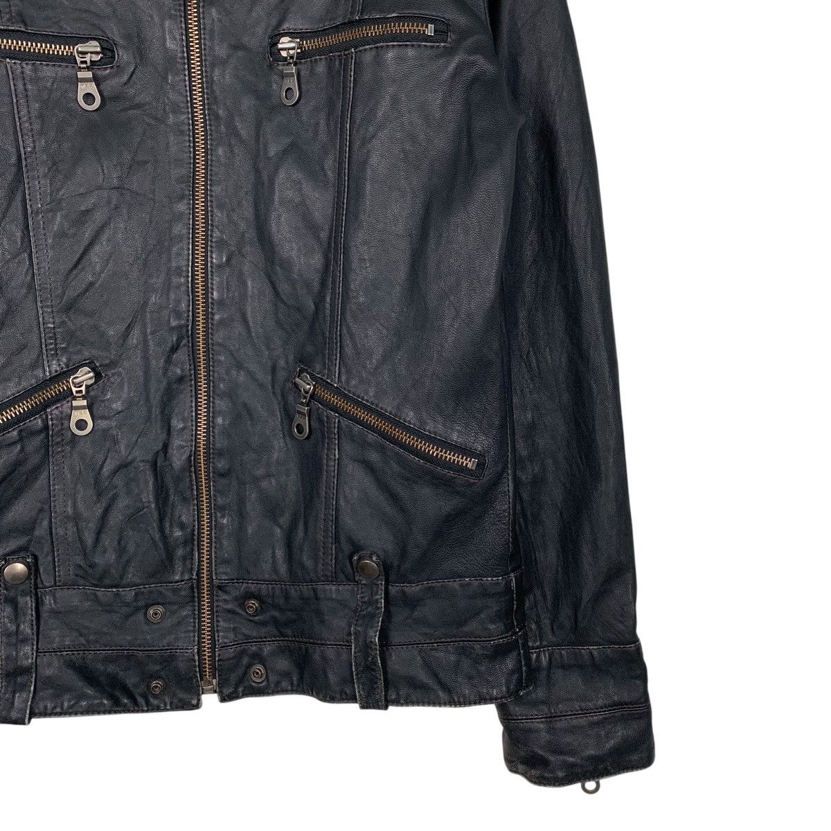 Japanese Brand Japanese Brand Aima Sheepskin Biker Leather Jacket Size US M / EU 48-50 / 2 - 4 Thumbnail