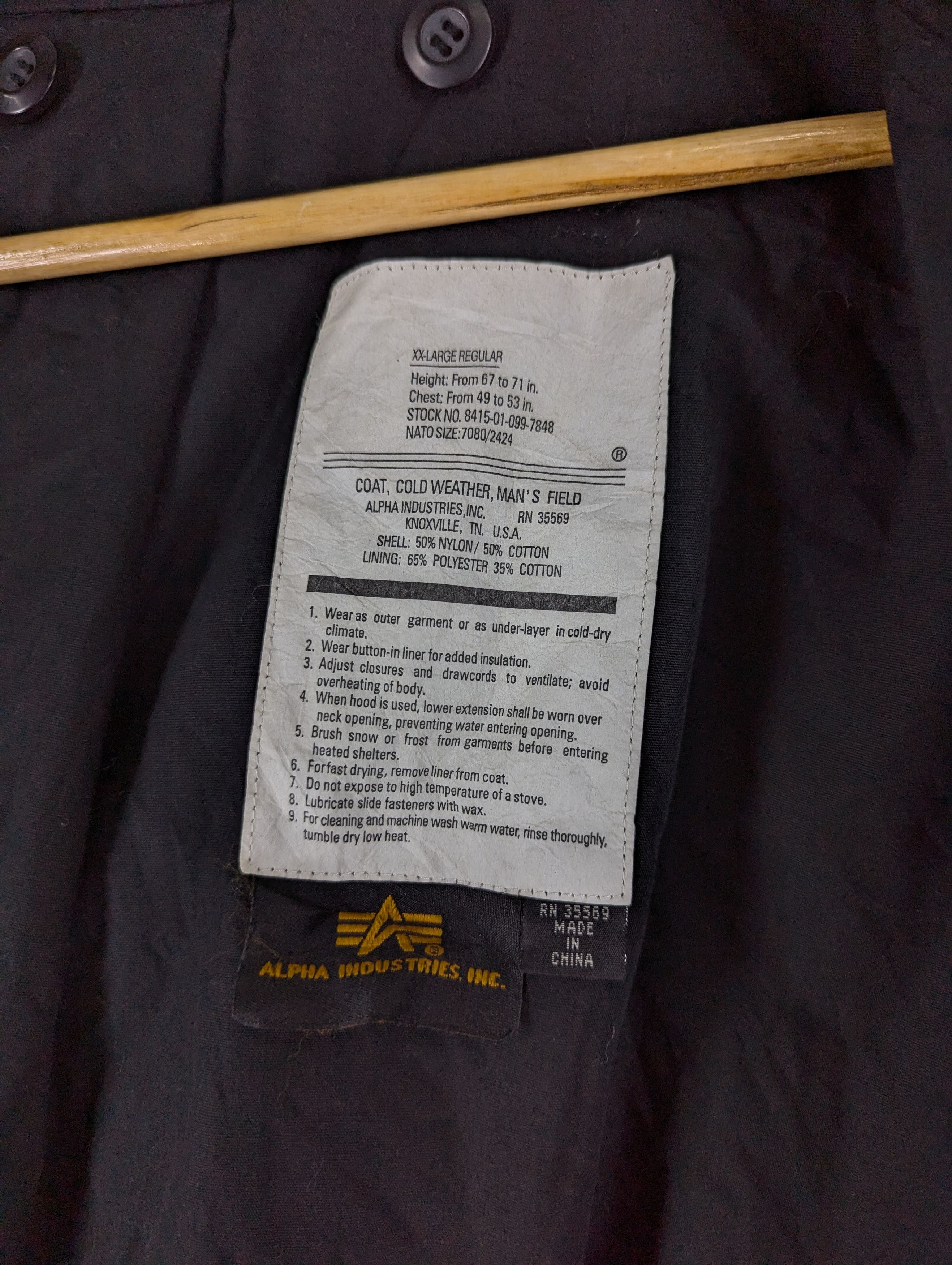Alpha Industries Men's Alpha Industries Cold Weather Field Jacket XXL Size US XXL / EU 58 / 5 - 10 Thumbnail
