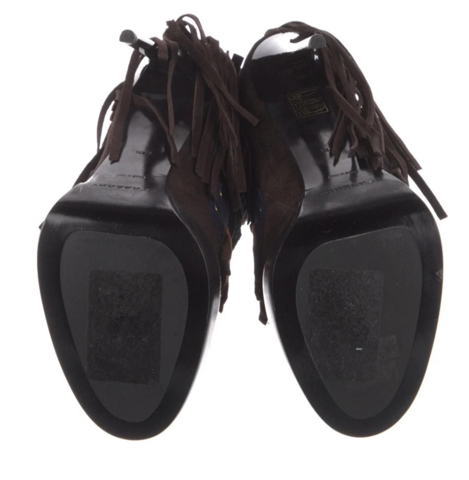 Burberry Burberry Suede Lace-Up Boots with Accents - SIZE 7.5 Size US 7.5 / IT 37.5 - 5 Thumbnail