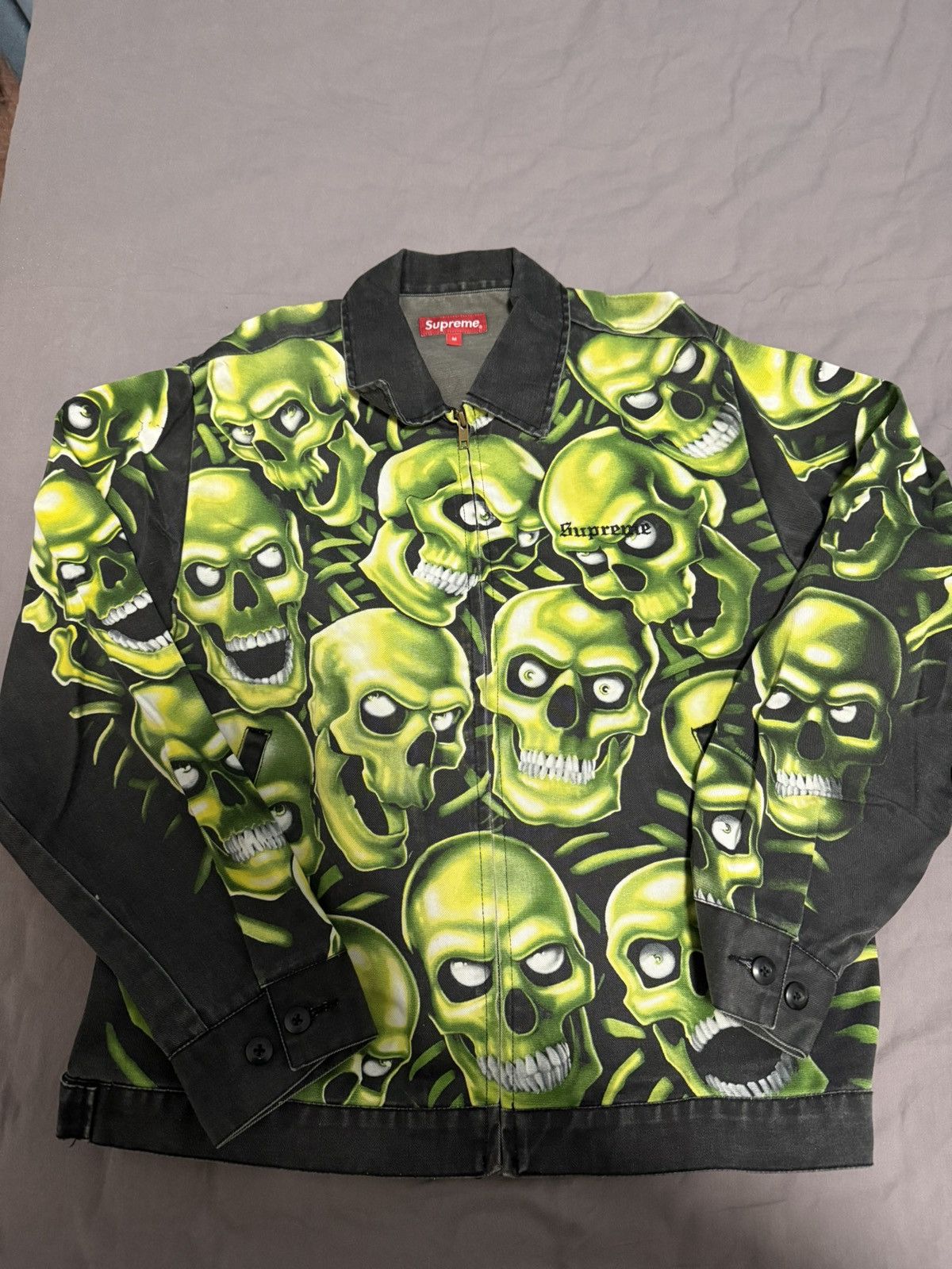 Supreme Skull Pile Work Jacket | Grailed