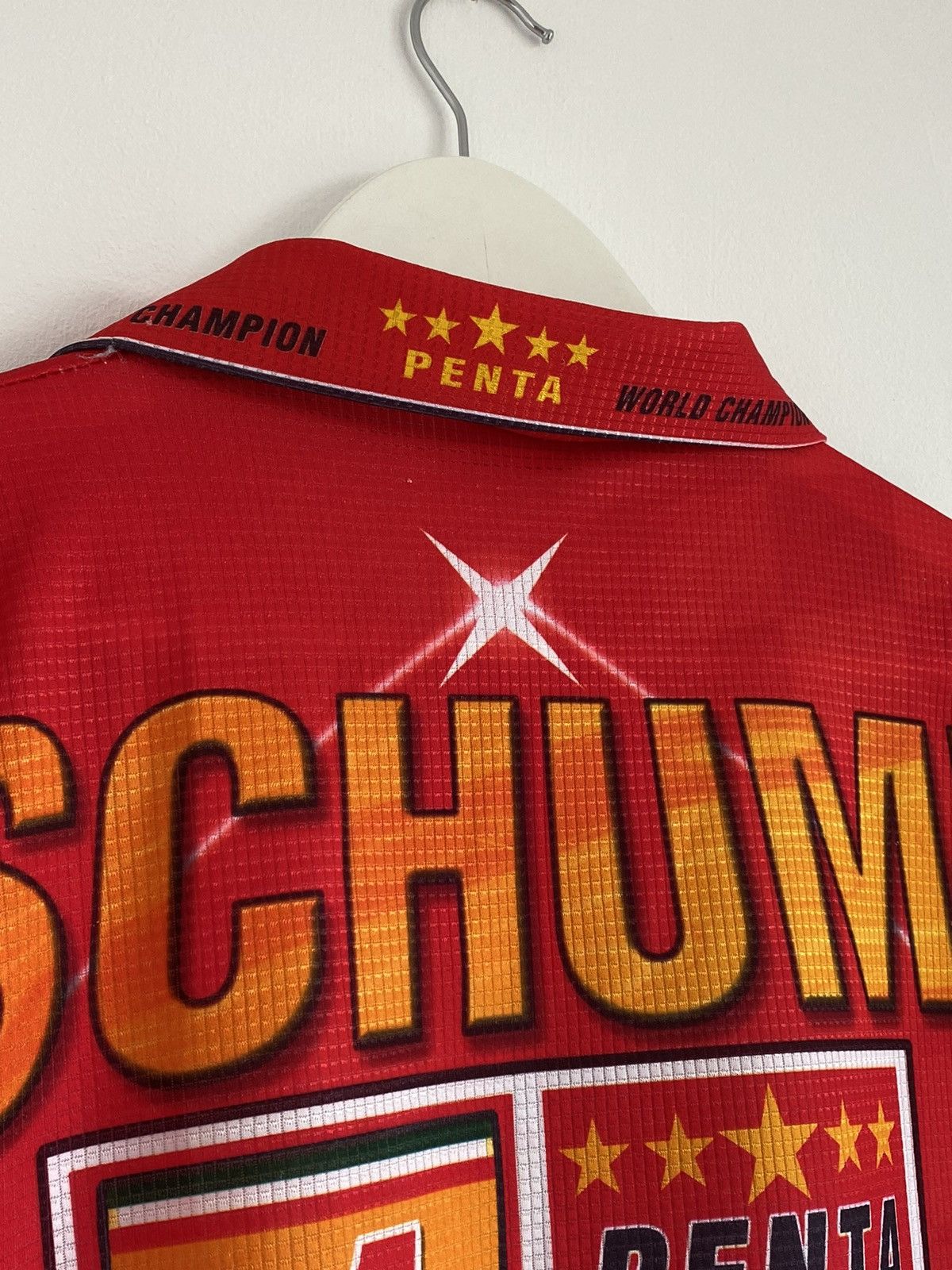 Ferrari 🔥 SCHUMI F1 THE LEGEND VINTAGE RACING SHIRT 90s Y2K BANGER Size US S / EU 44-46 / 1 - 7 Thumbnail
