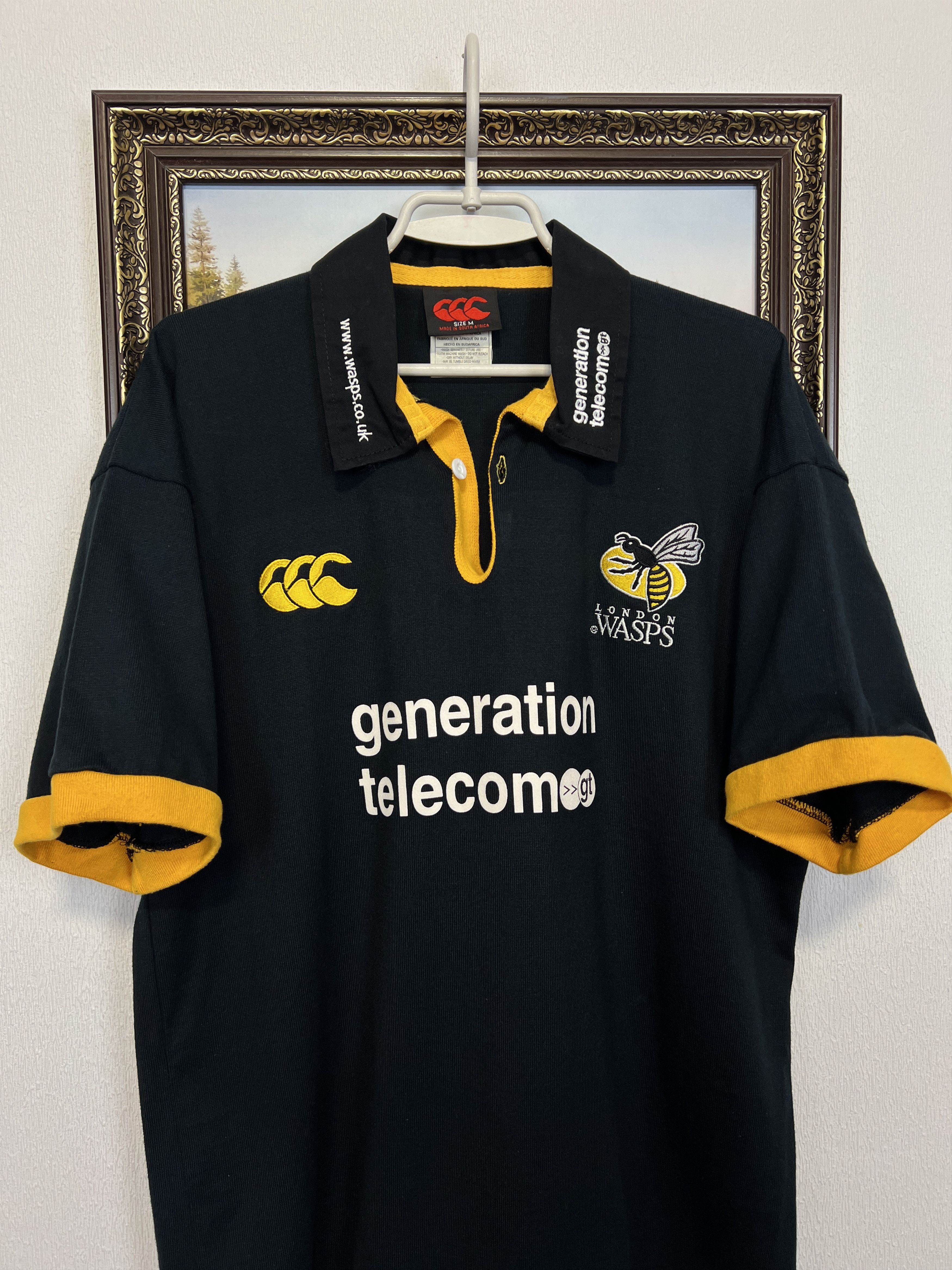Vintage Vintage Canterbury London Wasps Rugby Union Jersey Trikot Size US M / EU 48-50 / 2 - 2 Thumbnail