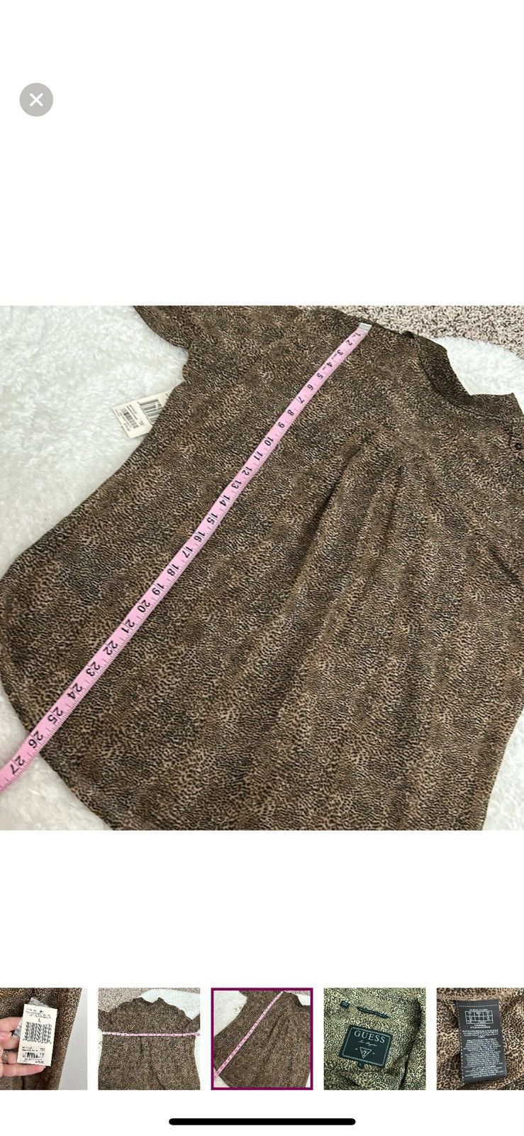 Guess Guess large animal print button down blouse Size L / US 10 / IT 46 - 7 Thumbnail