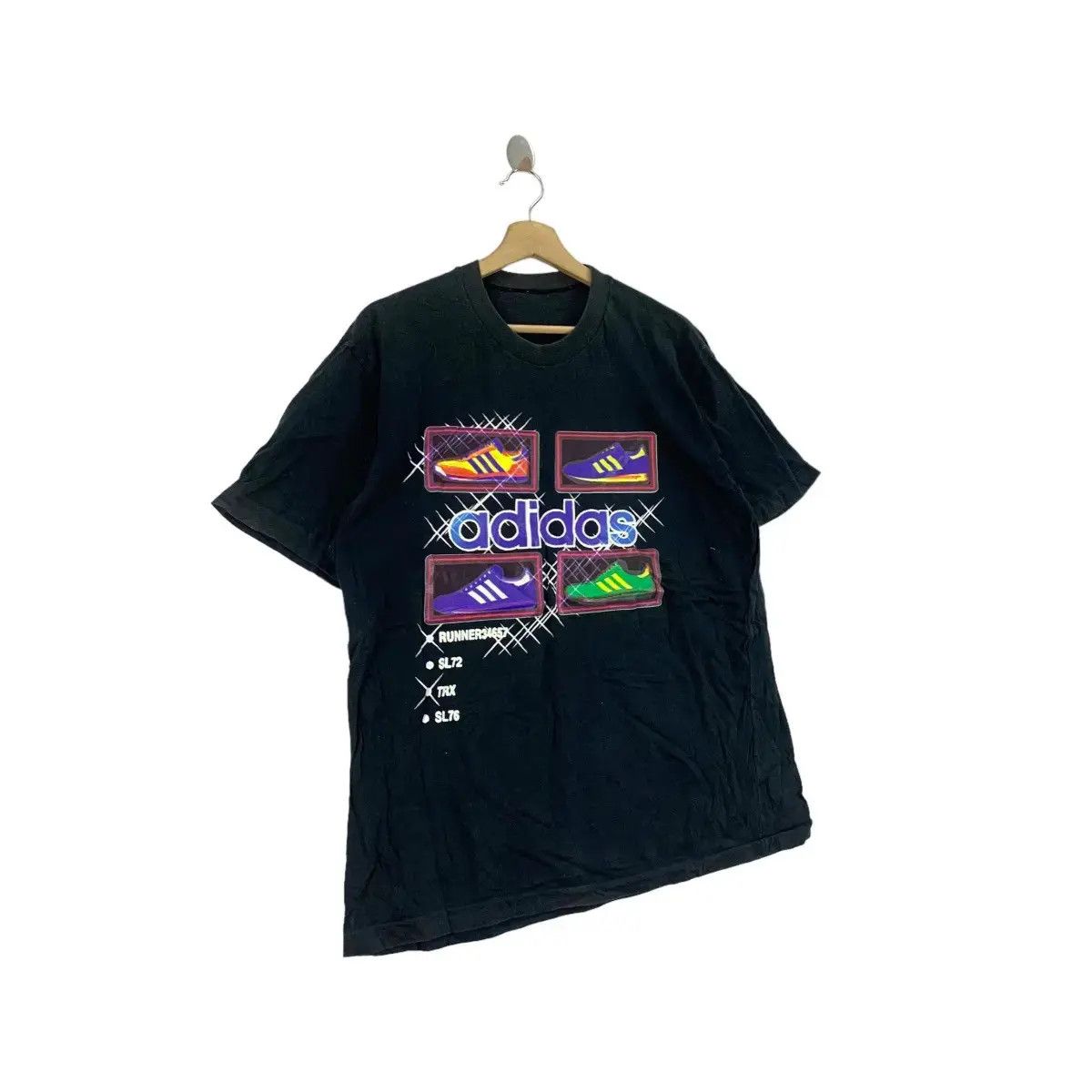 Adidas Vintage ADIDAS ORIGINALS SUPERSTAR Runner Tee Shirt Top Size US L / EU 52-54 / 3 - 2 Thumbnail