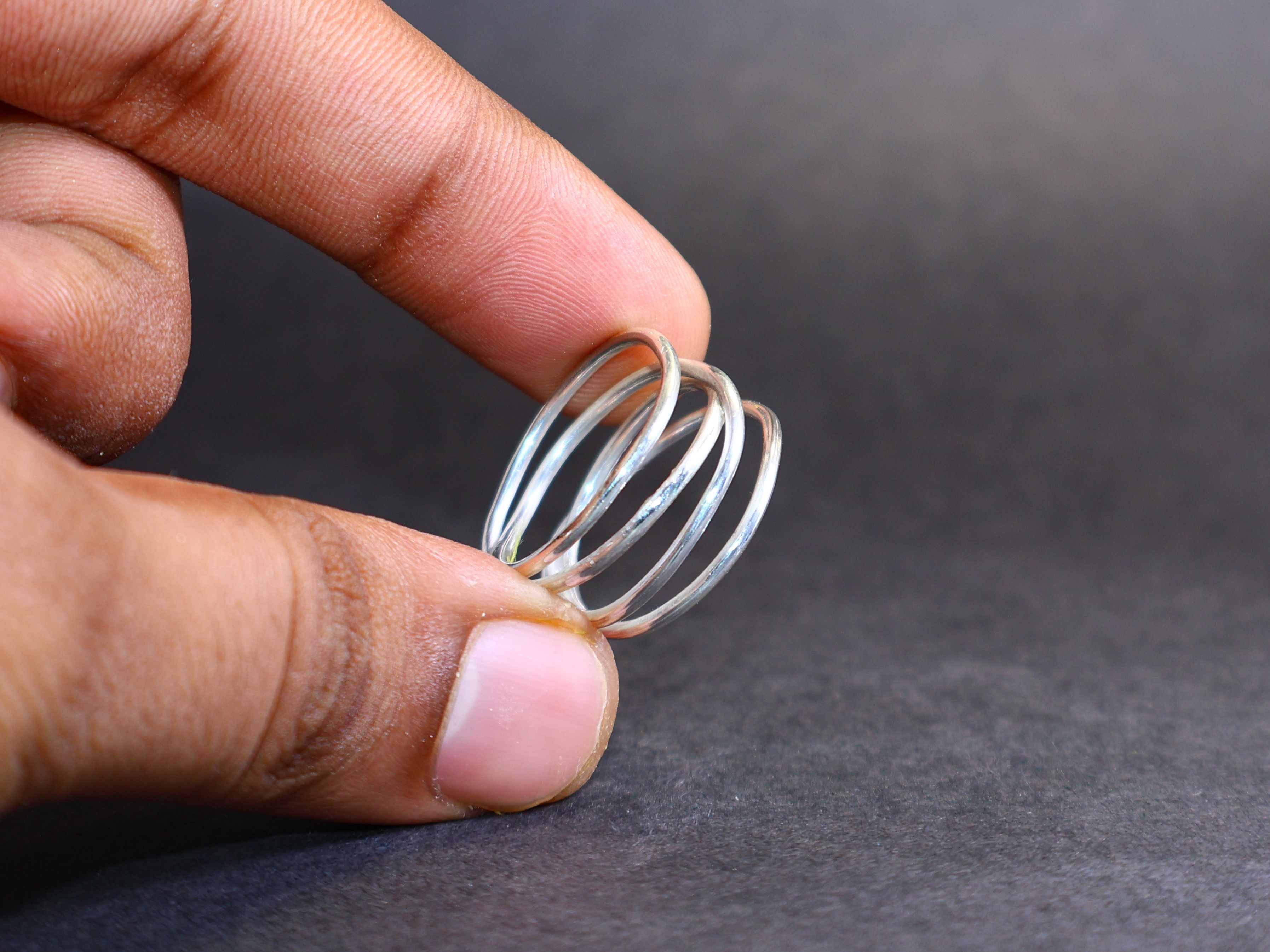 Handmade Rolling Ring, Rolling Band Ring, Handmade Sterling Silver, Size ONE SIZE - 1 Thumbnail