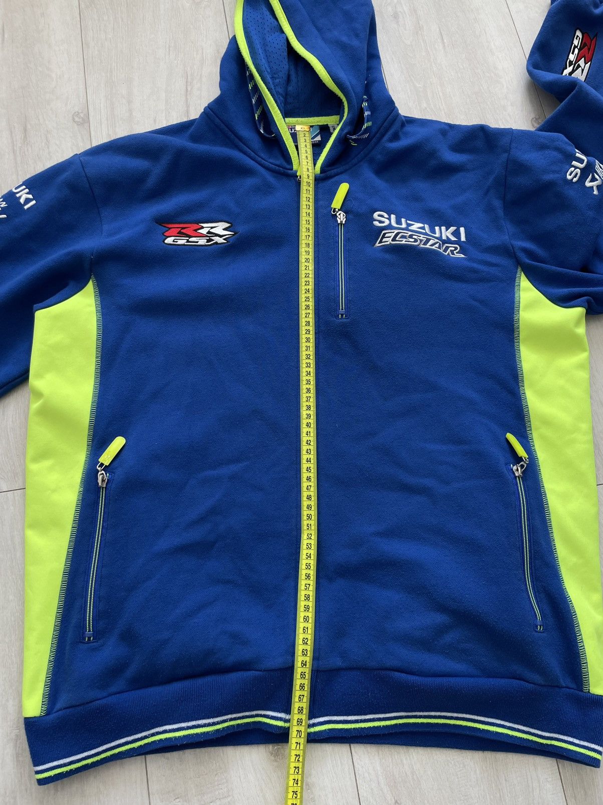 Other Vintage Y2K Suzuki Racing Zip Hoodie Michelin 00’s Blue RARE Size US XL / EU 56 / 4 - 12 Thumbnail