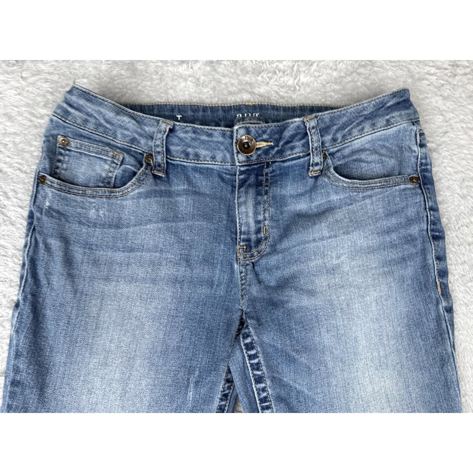 Denime A.n.a Jeans Women 8 Blue Medium Wash Bootcut Mid Rise Stretch Denim Cotton 29x31 Jeans Women 8 Blue Medium Wash Bootcut 29x31 Size 30" / US 8 / IT 44 - 4 Thumbnail