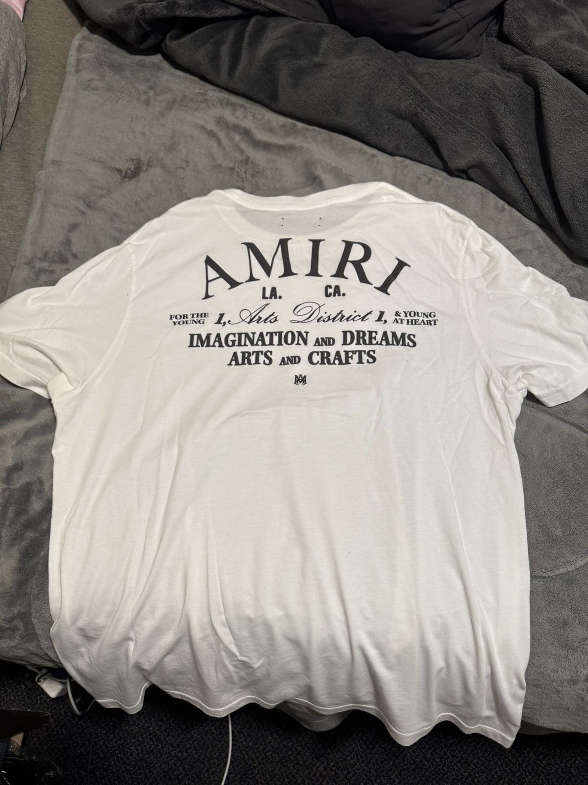 Amiri AMIRI ART DISTRICT PRINTED T-SHIRT IN WHITE Size US XXL / EU 58 / 5 - 4 Thumbnail