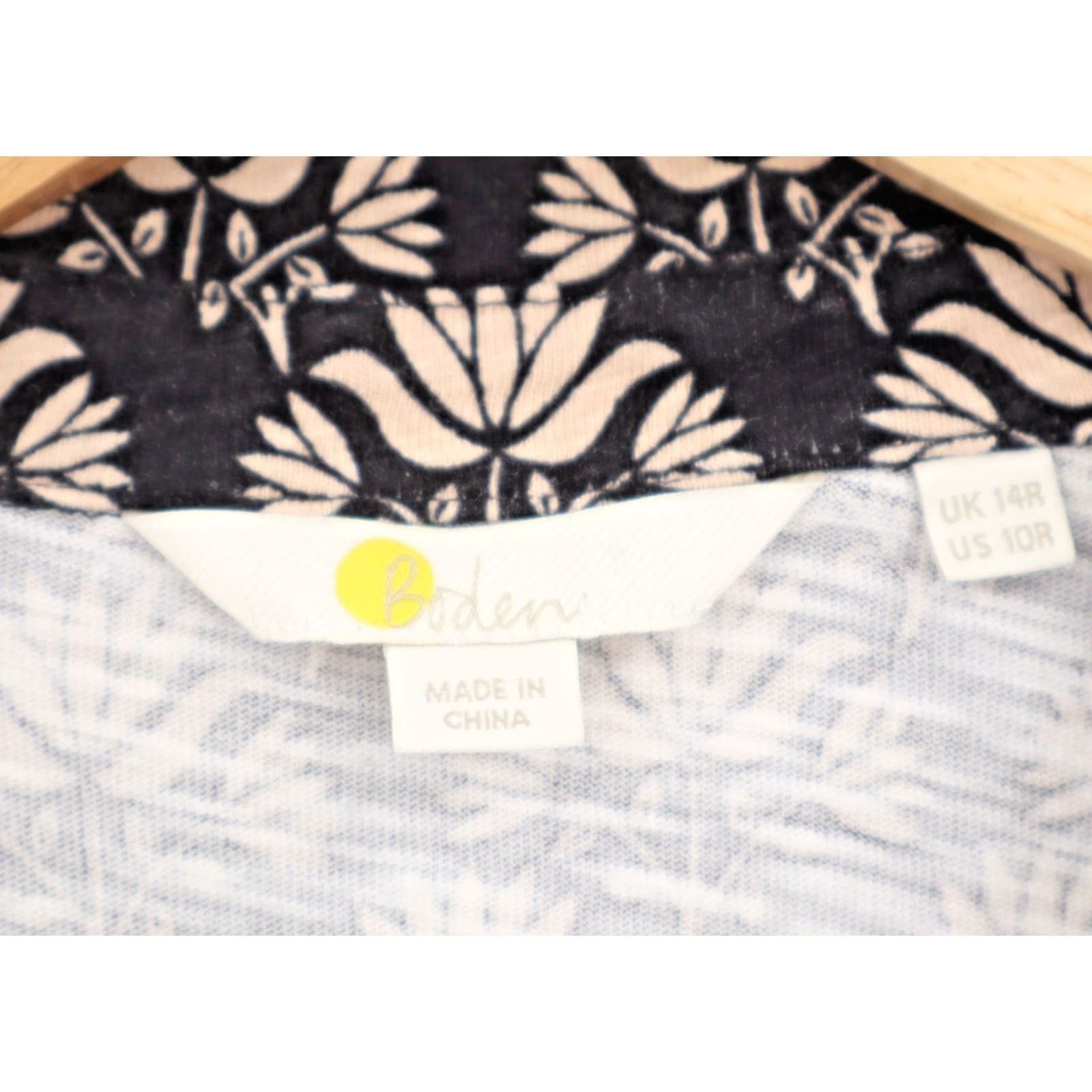 Boden Boden Shirt Dress Black 10 Jersey Cotton Short Sleeve V-Neck Button Mini Casual Womens 10s Vintage No Size L / US 10 / IT 46 - 4 Thumbnail
