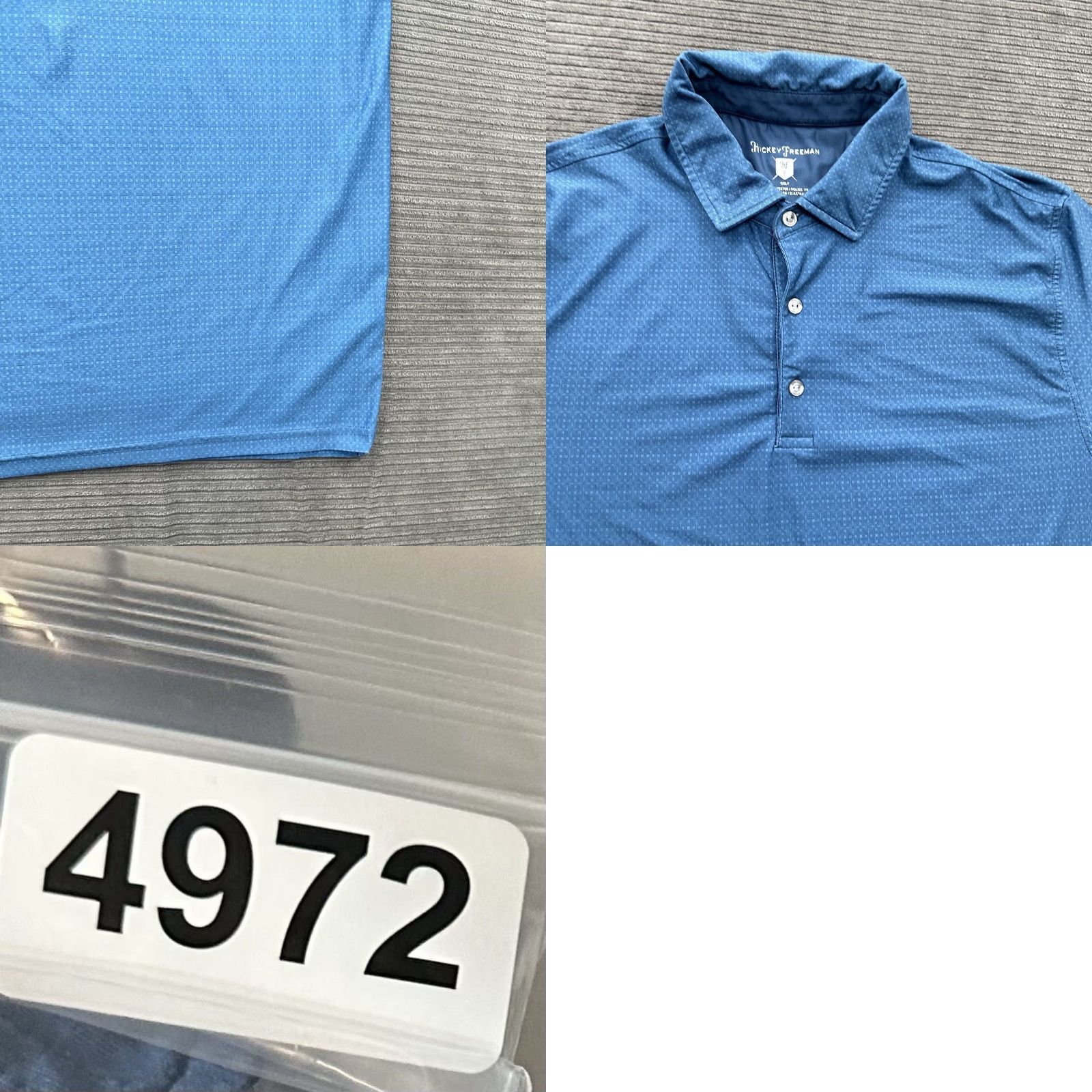 Vintage Hickey Freeman Polo Shirt Men L Blue Geometric Print Golf Outdoors Shirt Polo L Blue Geometric Print Golf Outdoors Mens Size US L / EU 52-54 / 3 - 8 Thumbnail