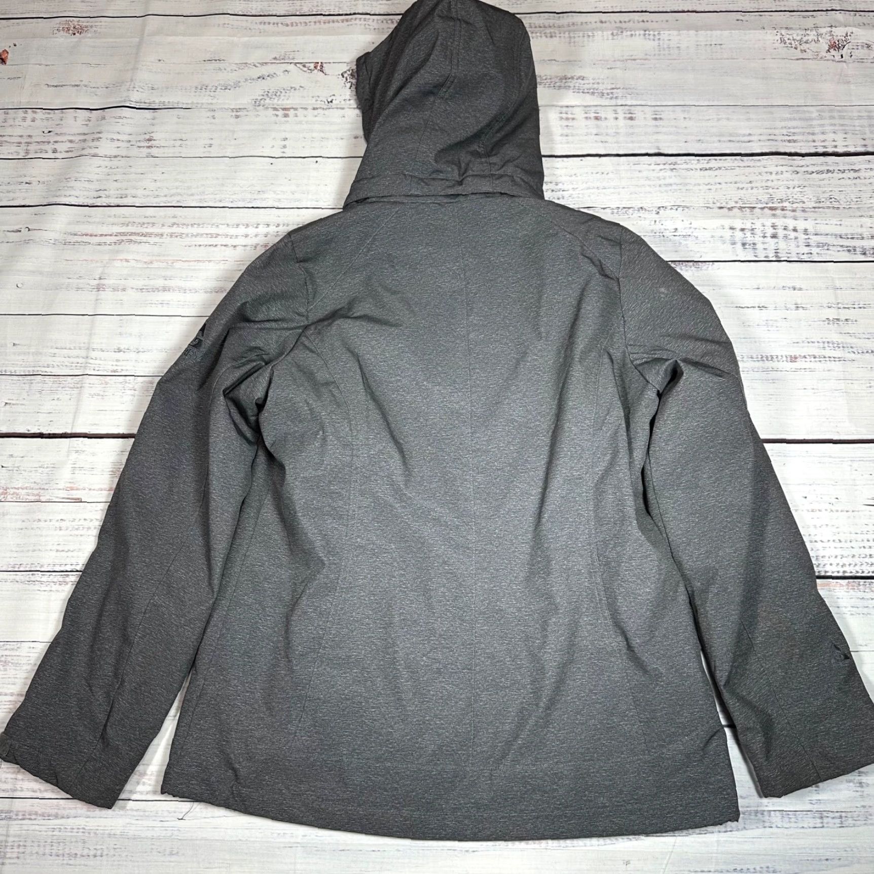 Vintage Gerry Women's Jacket Zip Front Hooded Gray S Pockets Drawcord Hem Size S / US 4 / IT 40 - 4 Thumbnail