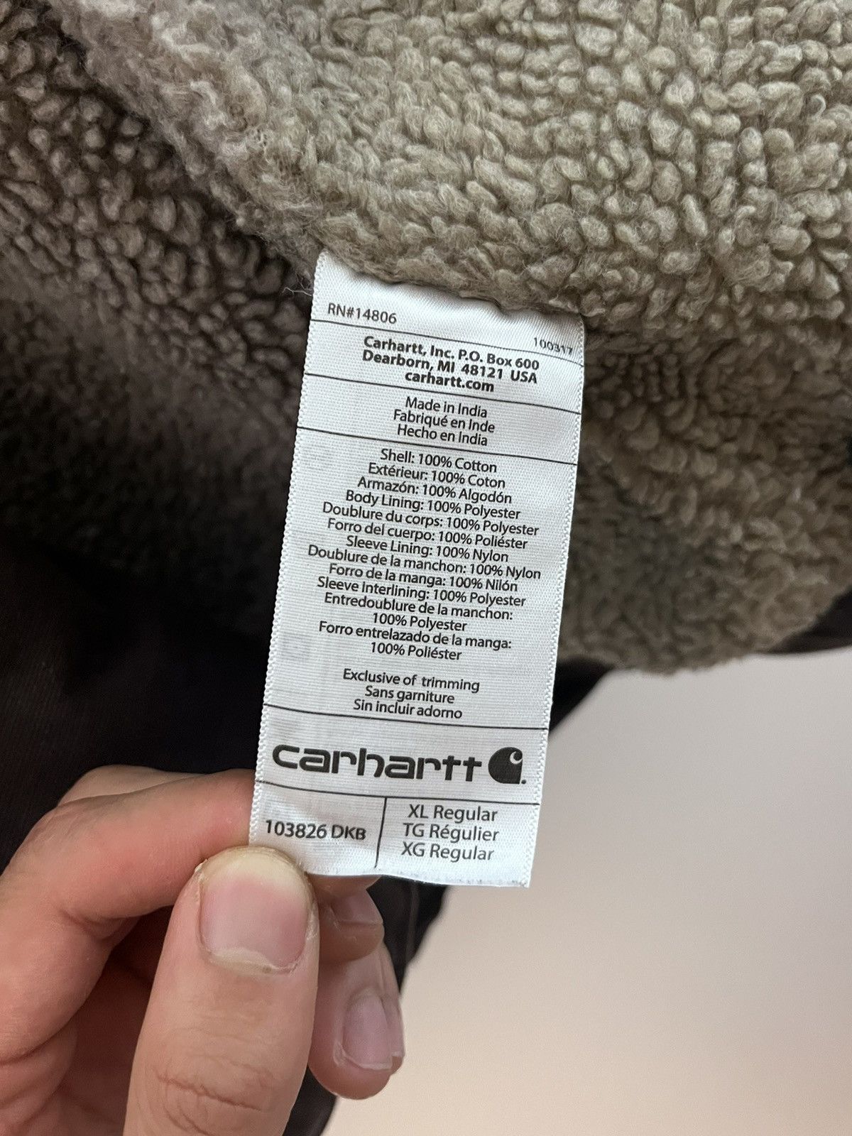Carhartt × Carhartt Wip × Vintage Carhartt Sherpa Hoodie Size US XL / EU 56 / 4 - 12 Thumbnail