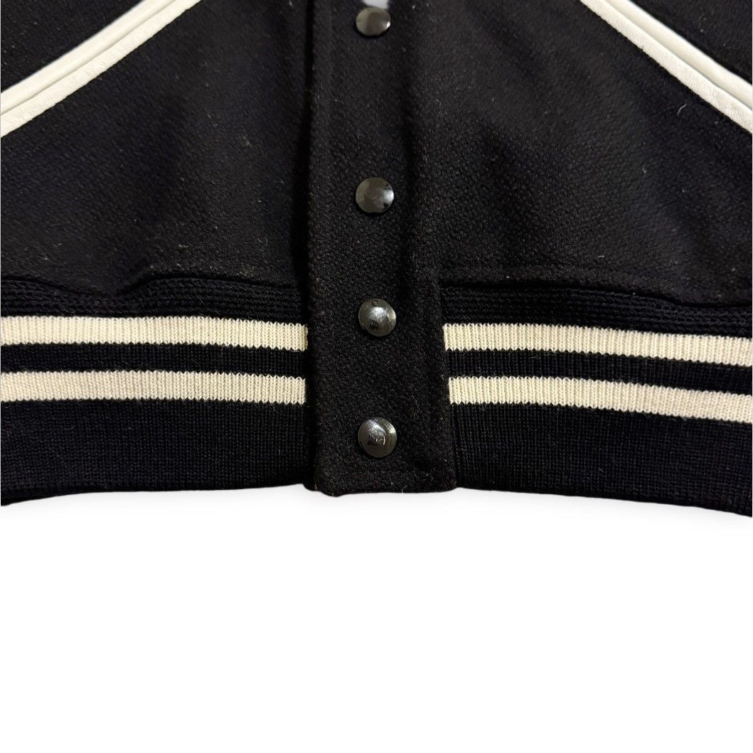 Saint Laurent Paris Saint Laurent Teddy Jacket in Wool Black and White Size S / US 4 / IT 40 - 4 Thumbnail