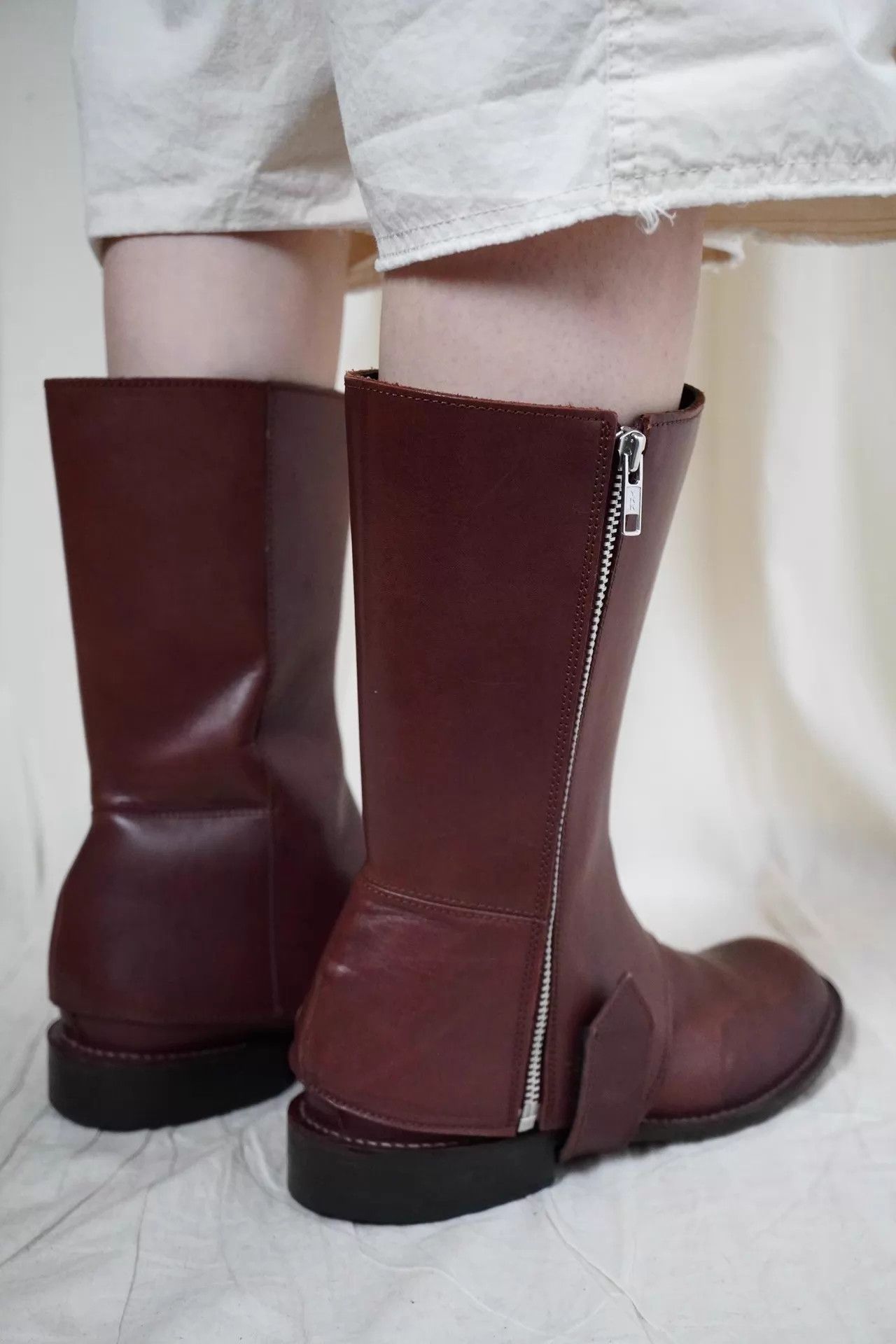 Y's Y'S Yohji Yamamoto 1990s Chunky Cute Armored Brown Boots 38 Size US 7.5 / IT 37.5 - 4 Thumbnail