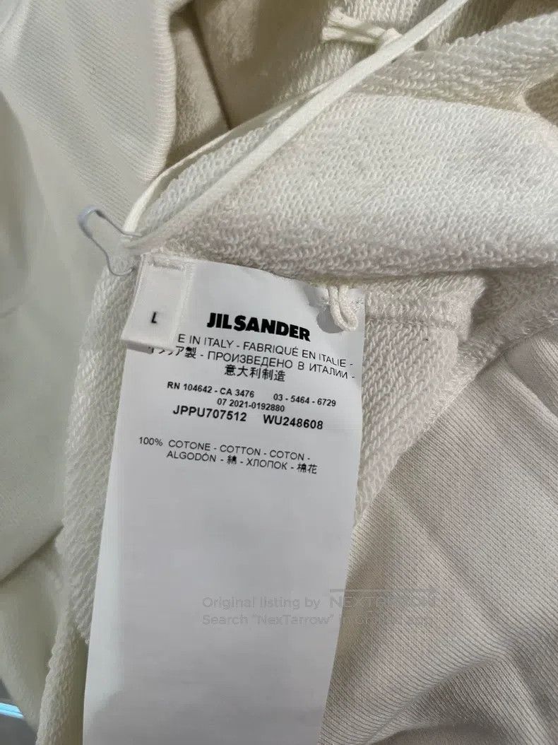 Jil Sander Jil Sander Beige Hoodie Size L / US 10 / IT 46 - 9 Thumbnail