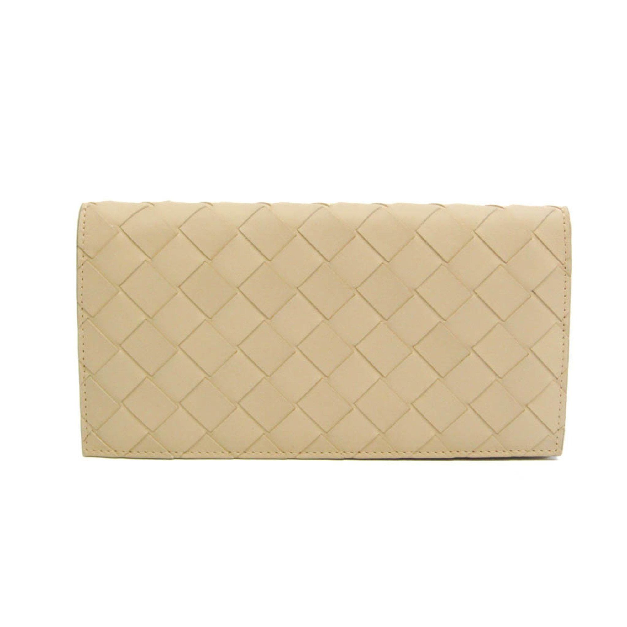 Bottega Veneta Intrecciato Beige Leather Wallet (Pre-Owned) Size ONE SIZE - 1 Thumbnail