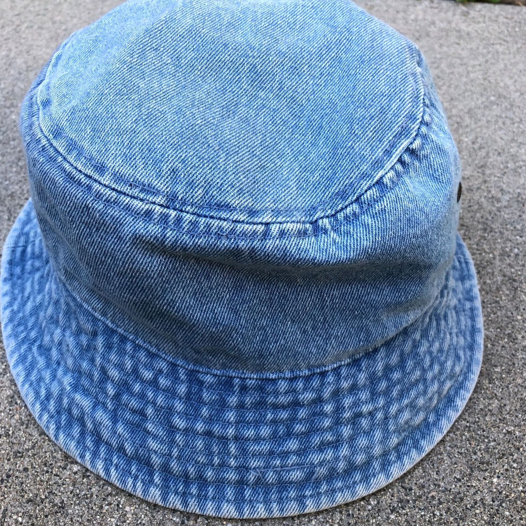 Denime NEWHATTAN Denim Bucket Hat Women's S/M Blue Packable 100% Cotton Cap Size ONE SIZE - 2 Thumbnail