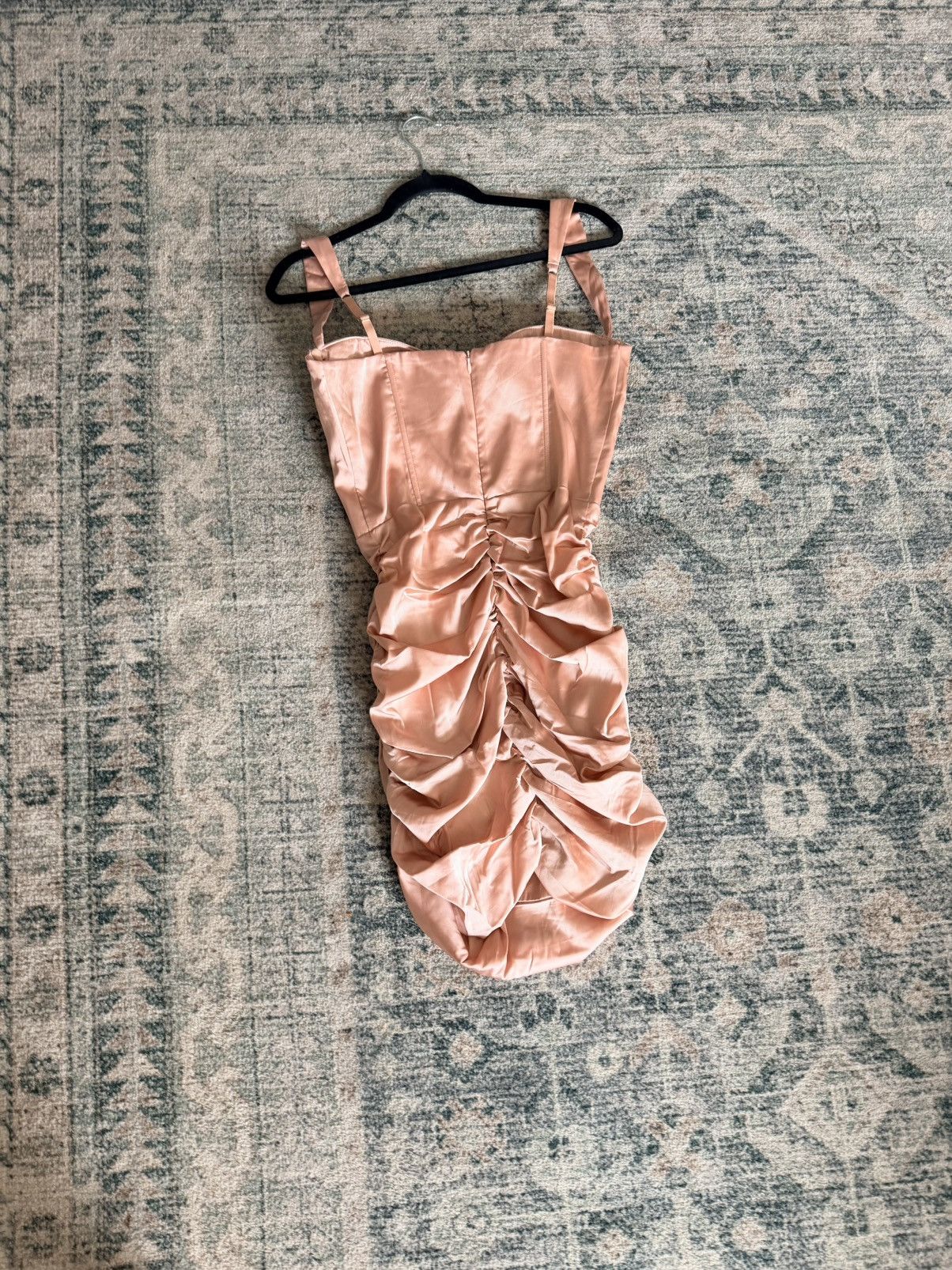 Other Oh Polly baby pink satin sweetheart corset mini dress 10 Size L / US 10 / IT 46 - 9 Thumbnail