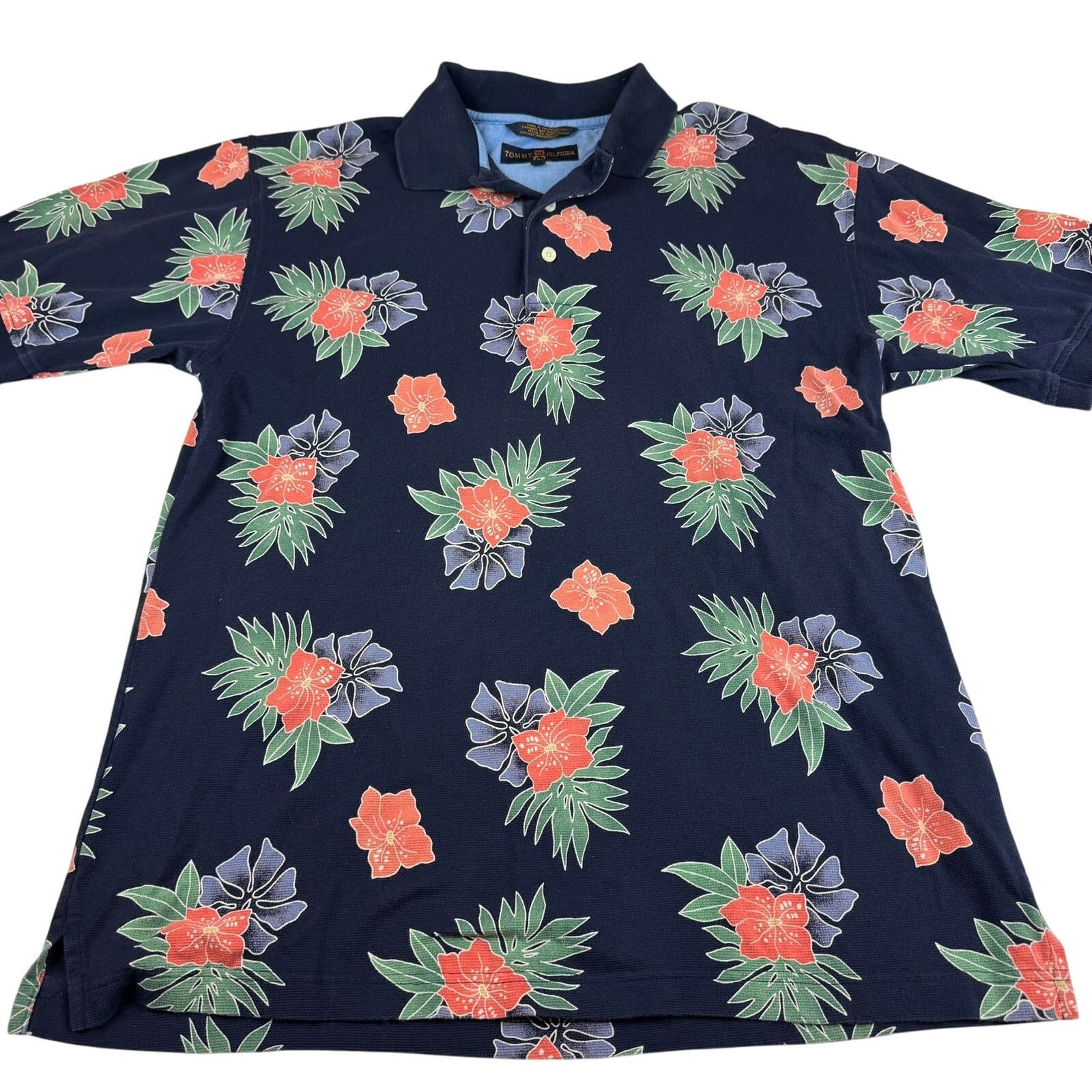 Tommy Hilfiger Tommy Hilfiger Golf Polo Shirt - Floral Design - Medium Size US M / EU 48-50 / 2 - 1 Thumbnail
