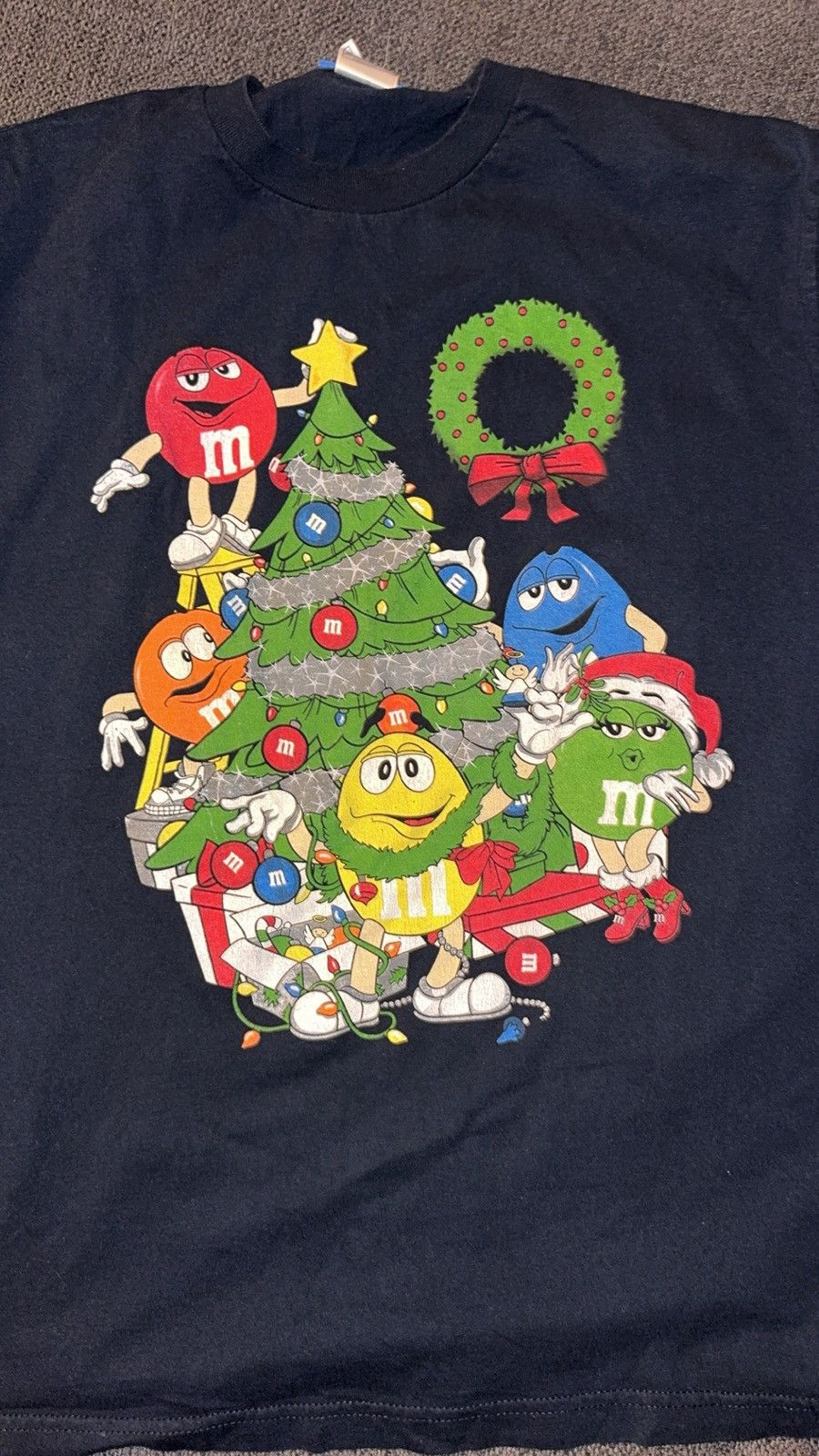 Vintage Vintage Y2K M&M Christmas T Shirt Size US XL / EU 56 / 4 - 1 Thumbnail