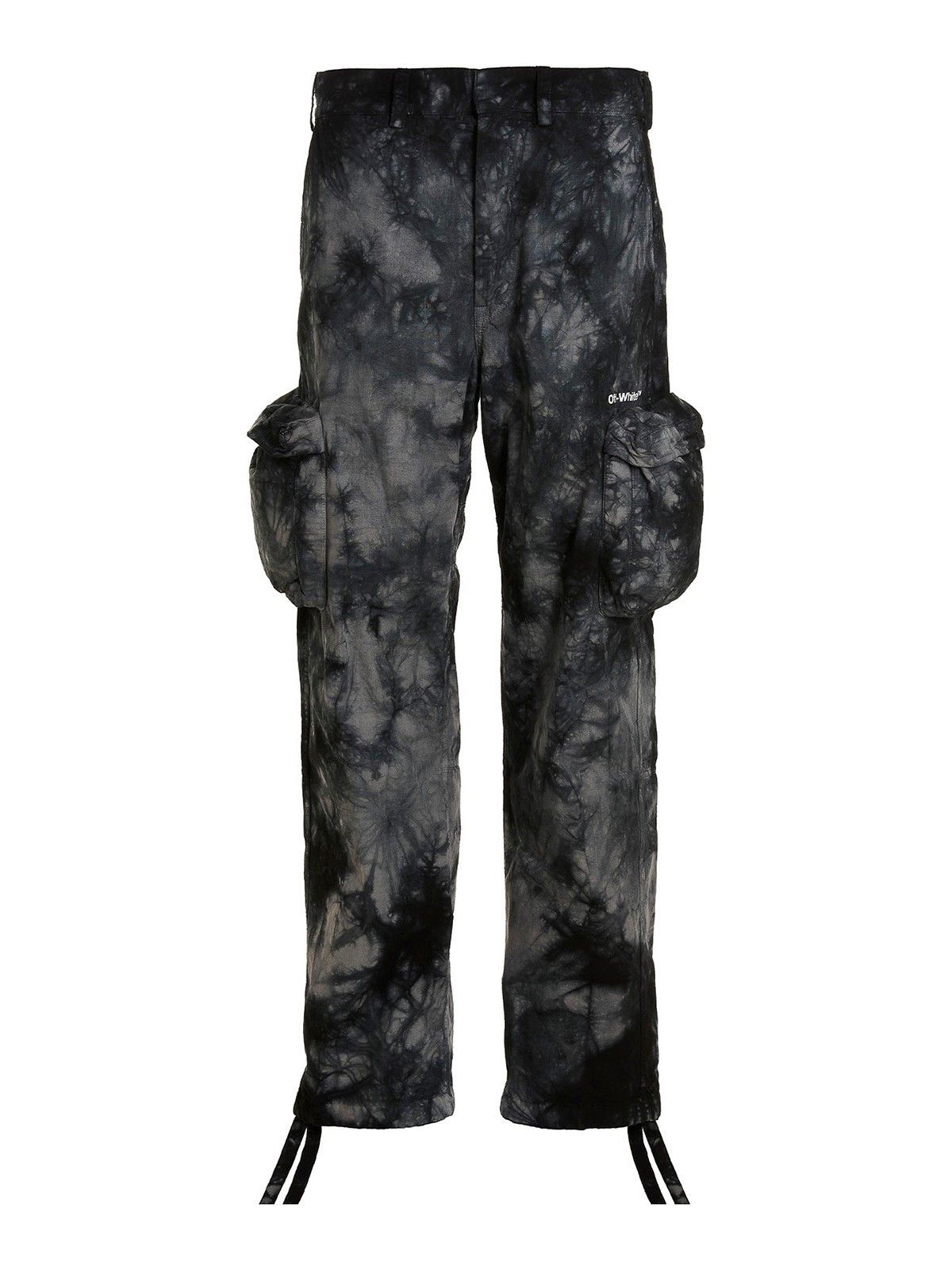 Off-White o1gr1nt0125 Bounce Tie Dye Ripstop Cargo Pant in Warm Grey Size US 34 / EU 50 - 1 Thumbnail