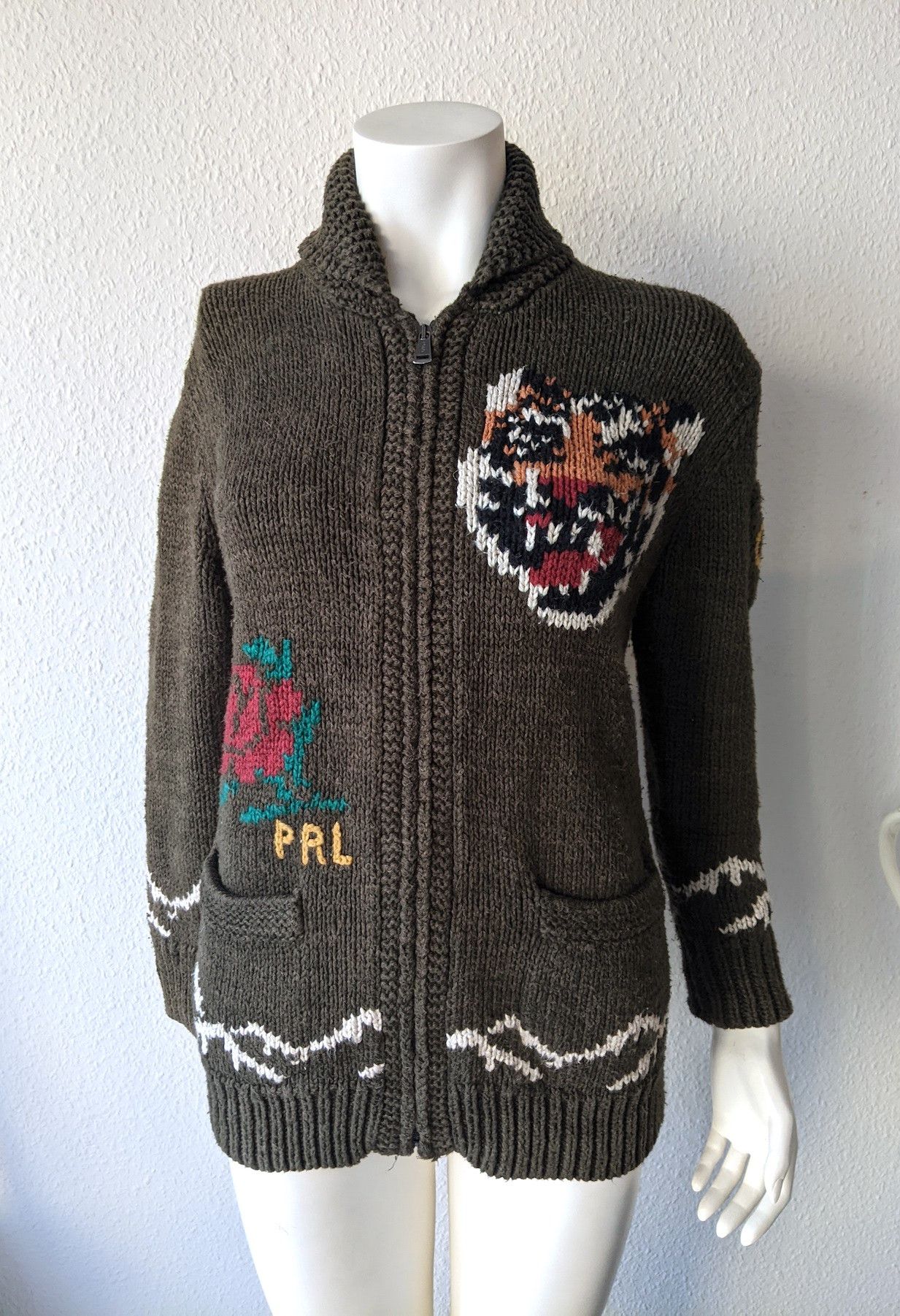 Polo Ralph Lauren Polo Ralph Lauren Tiger cardigan sweater - Collectible! Size XS / US 0-2 / IT 36-38 - 1 Thumbnail