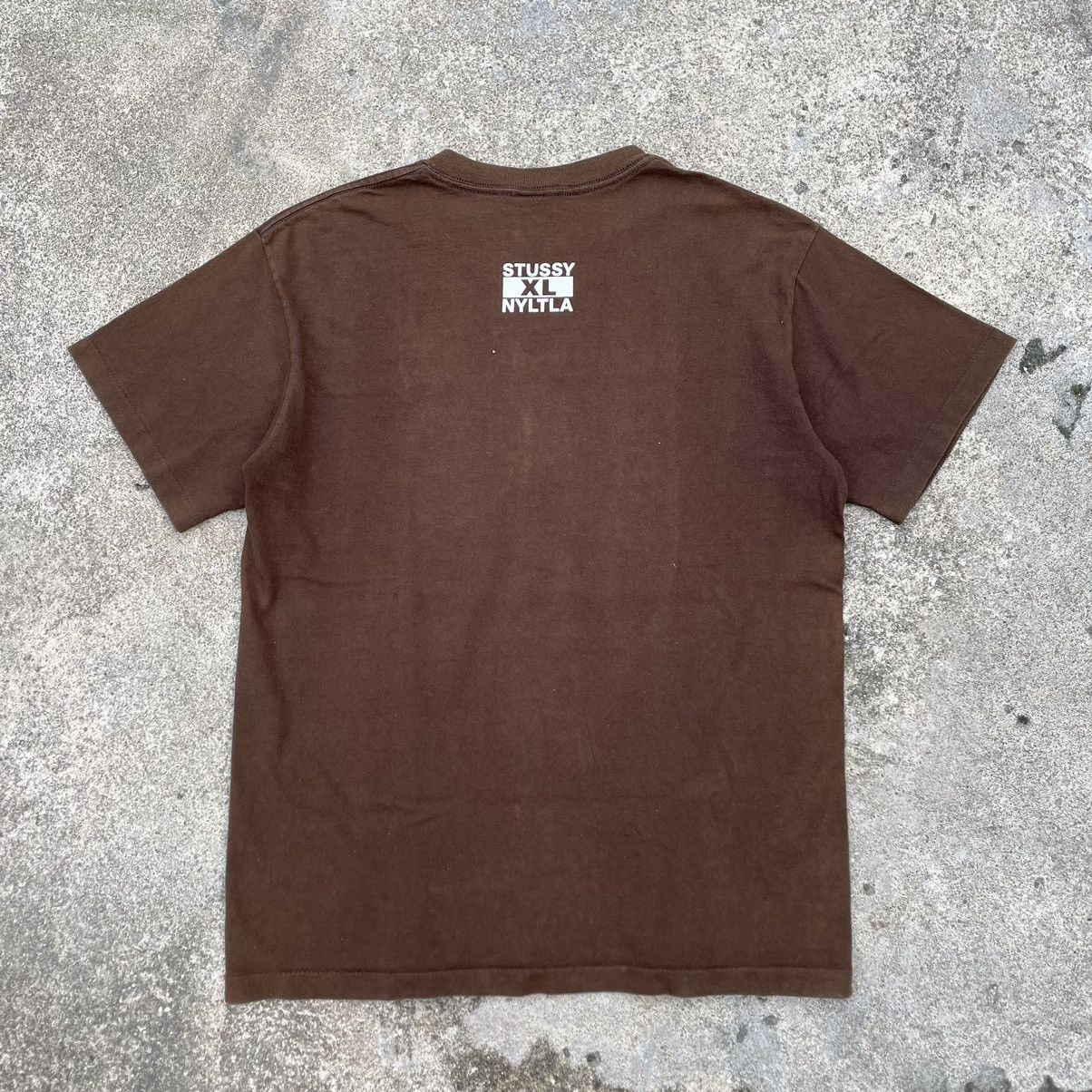 Stussy × Vintage 🔥Trash🔥Vintage 90s STUSSY NYLTLA Single Stitch Sun Faded Tee Size US M / EU 48-50 / 2 - 3 Thumbnail