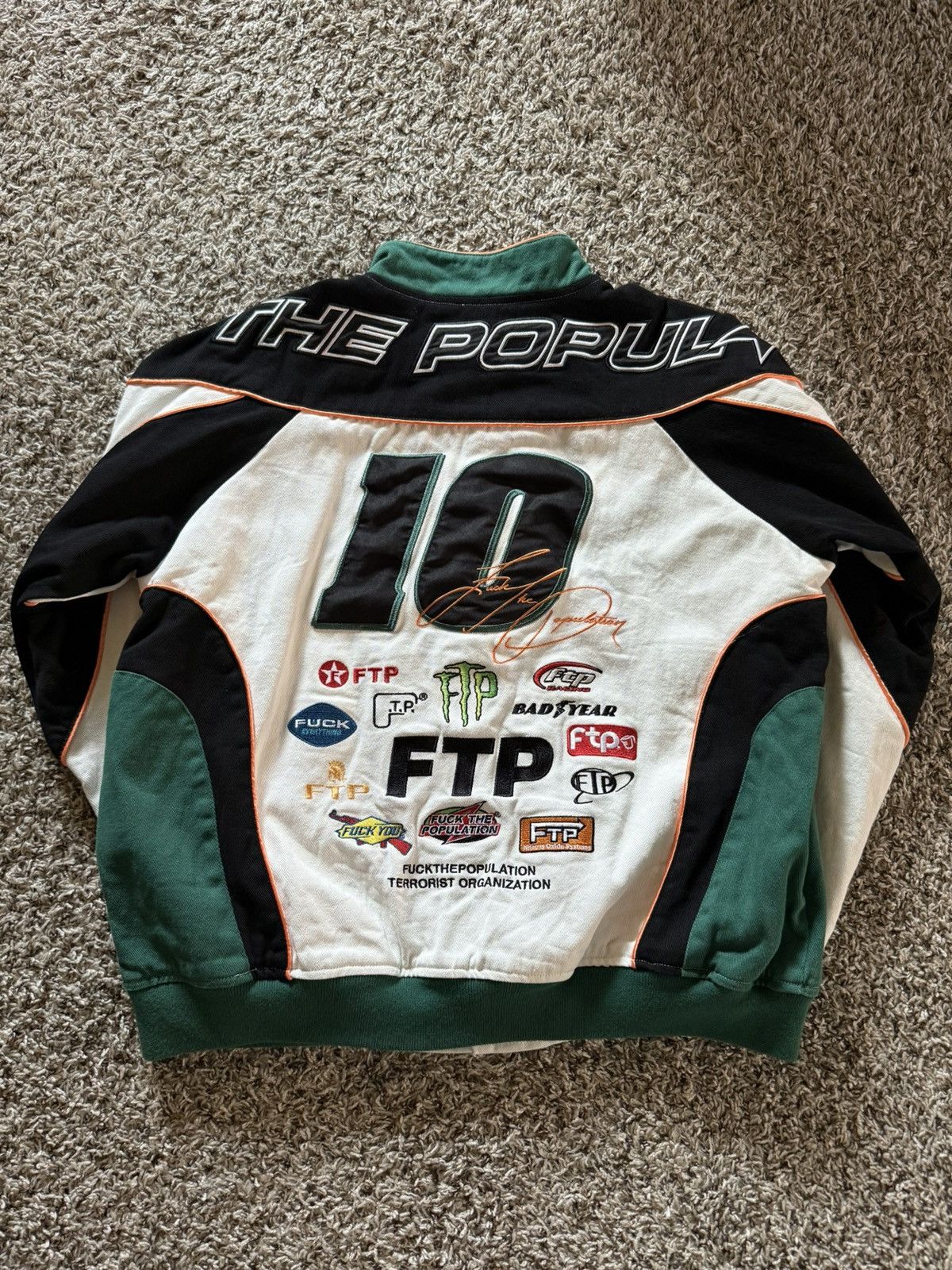 Fuck The Population FTP PIT CREW JACKET LARGE Size US L / EU 52-54 / 3 - 4 Thumbnail