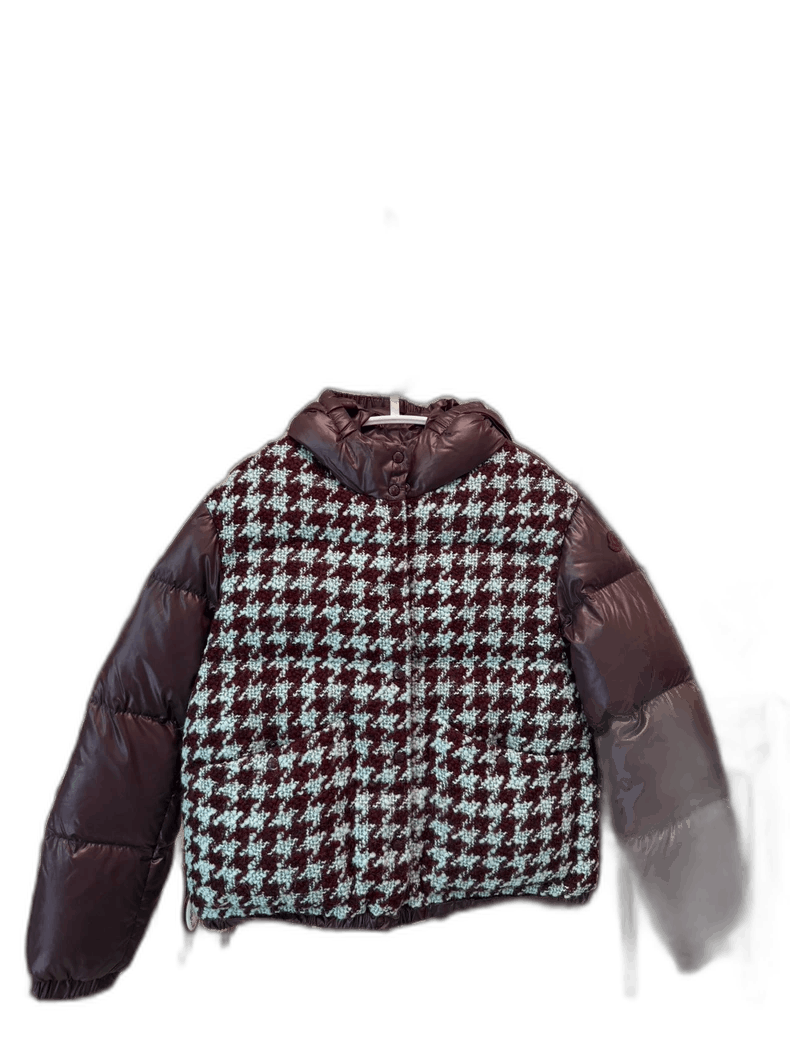 Moncler Moncler Down Jacket with Tweed Panels Size M / US 6-8 / IT 42-44 - 1 Thumbnail