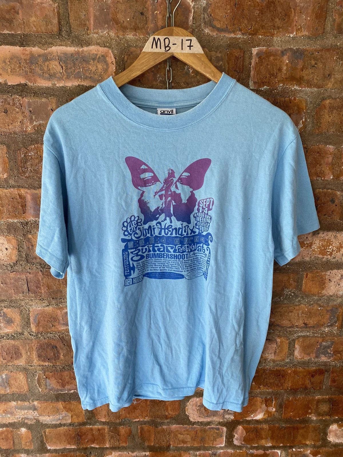 Band Tees 1995 Jimi hendrix guitar festival at bumbershoot Size US M / EU 48-50 / 2 - 2 Thumbnail
