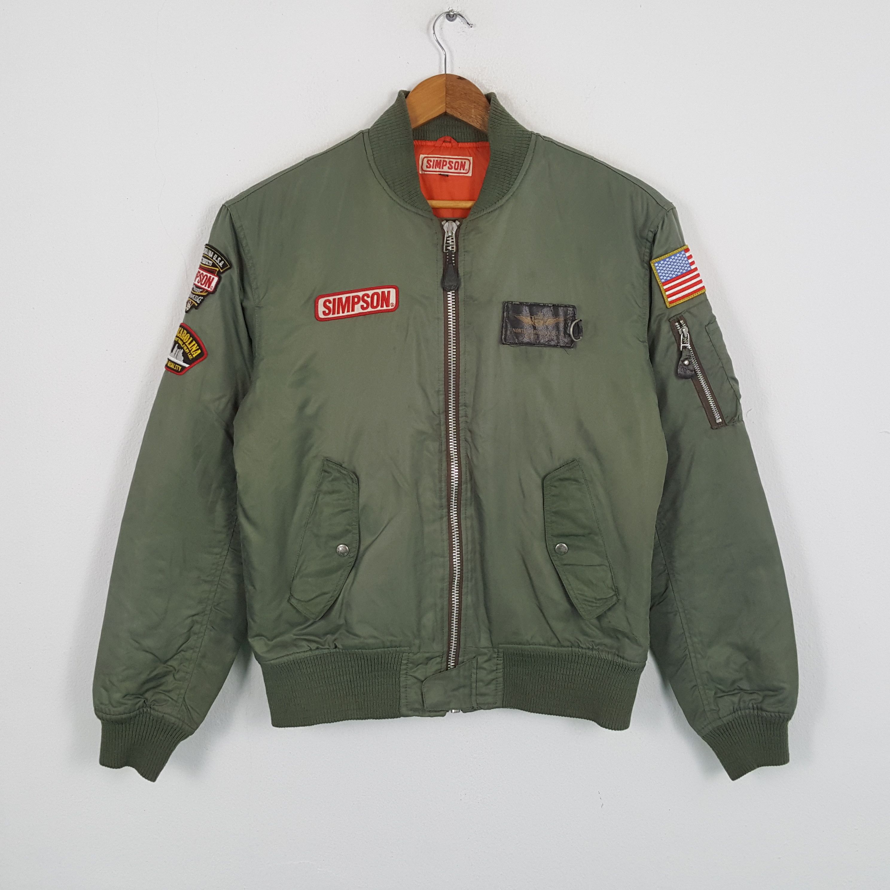 The Simpsons × Vintage Vintage SIMPSON NORTH CAROLINA Motorsports Racing Jacket Size US L / EU 52-54 / 3 - 3 Thumbnail
