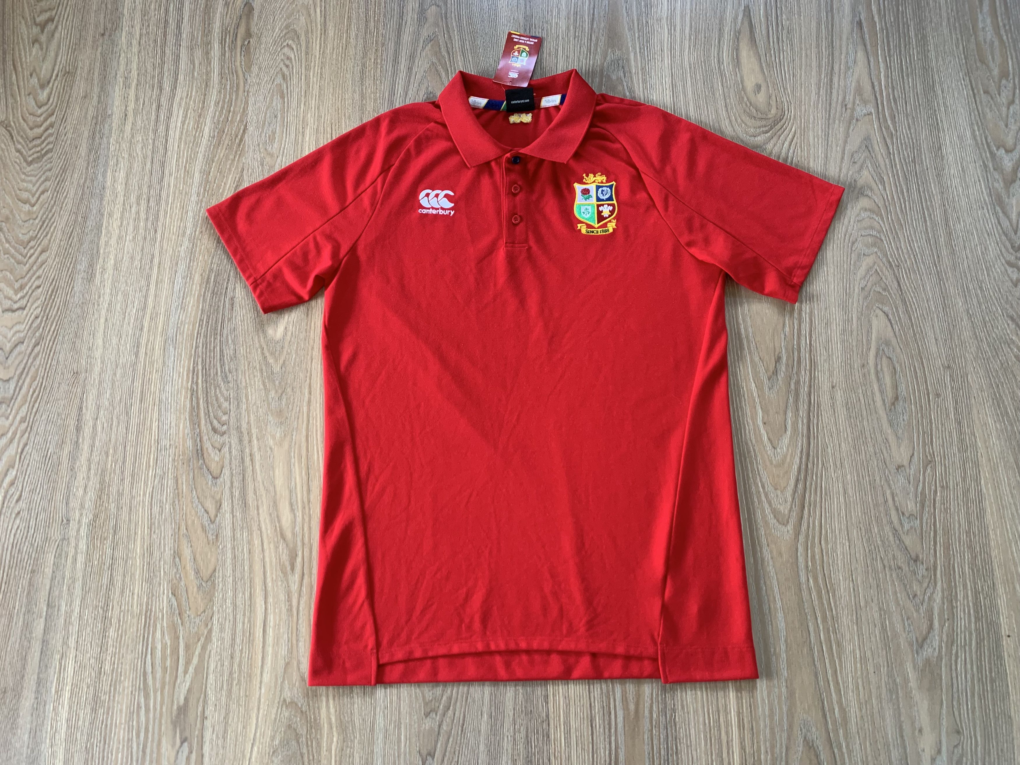 Canterbury of New Zealand Canterbury Red Rugby Polo T-Shirt Size US L / EU 52-54 / 3 - 2 Thumbnail