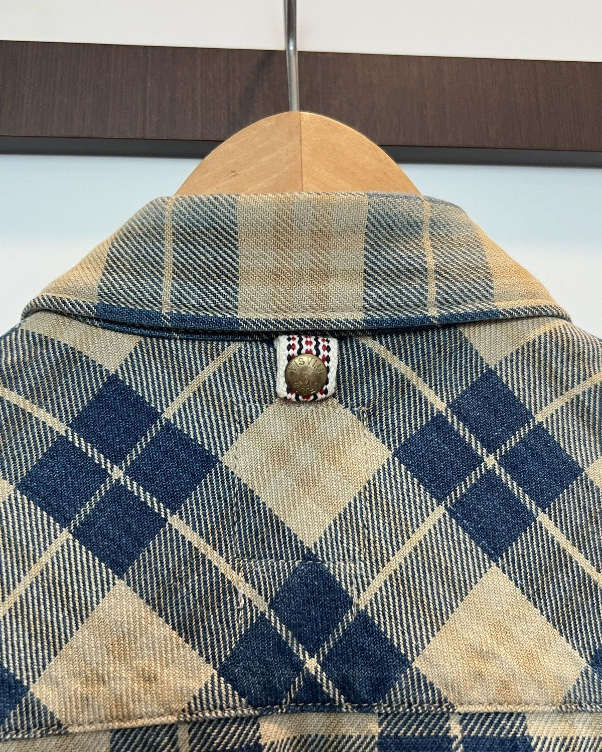 Visvim Visvim FW14 Black Elk Flannel (Indigo Check) Beige Size US S / EU 44-46 / 1 - 7 Thumbnail